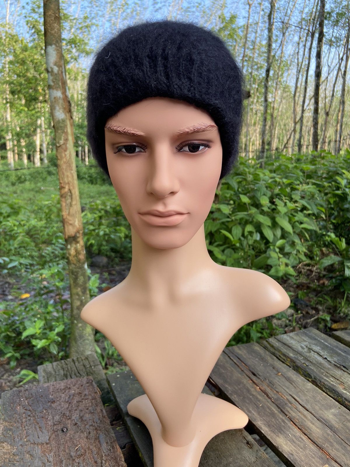 Japanese Brand SHAGGY KNIT BEANIE HAT Size ONE SIZE - 3 Thumbnail