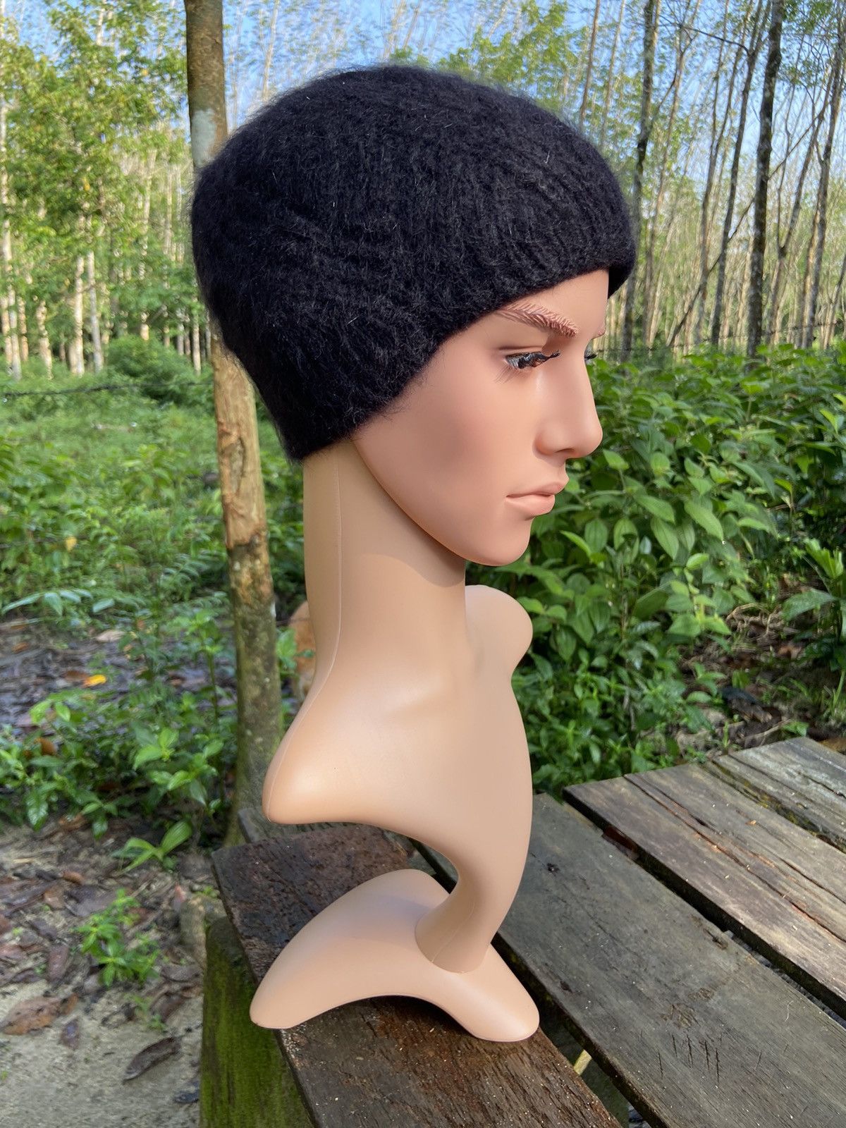 Japanese Brand SHAGGY KNIT BEANIE HAT Size ONE SIZE - 4 Thumbnail