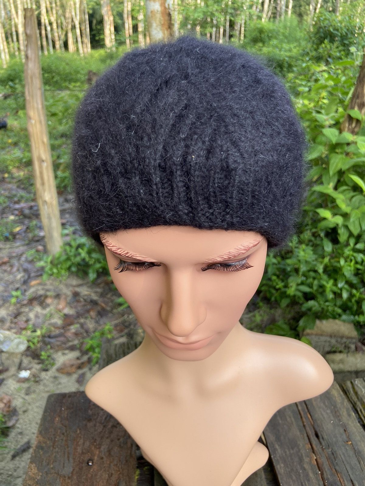 Japanese Brand SHAGGY KNIT BEANIE HAT Size ONE SIZE - 6 Thumbnail
