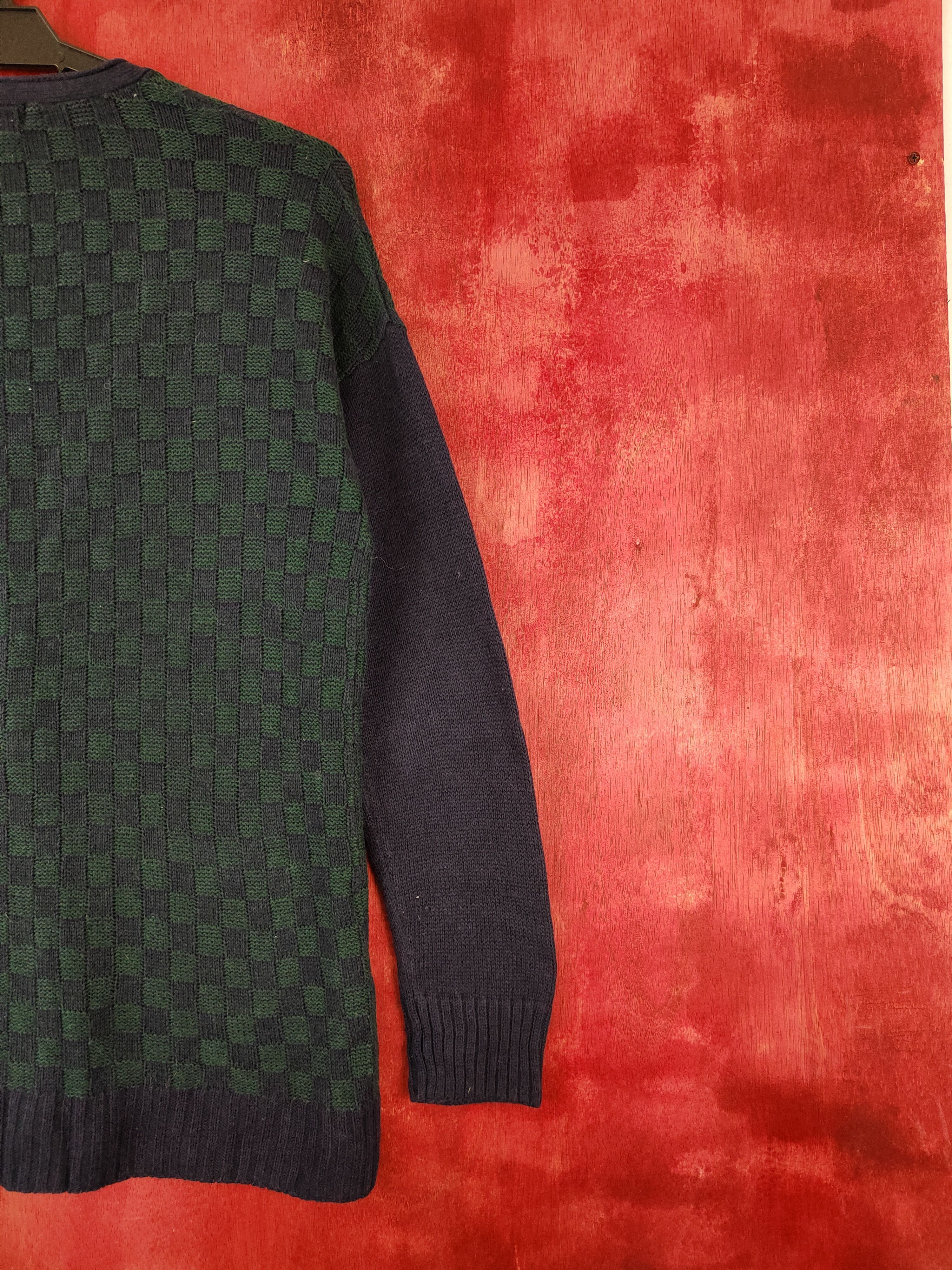 Homespun Knitwear E Hypen World Gallery Navy Green Knitwear Cardigan #5466 Size US L / EU 52-54 / 3 - 9 Thumbnail