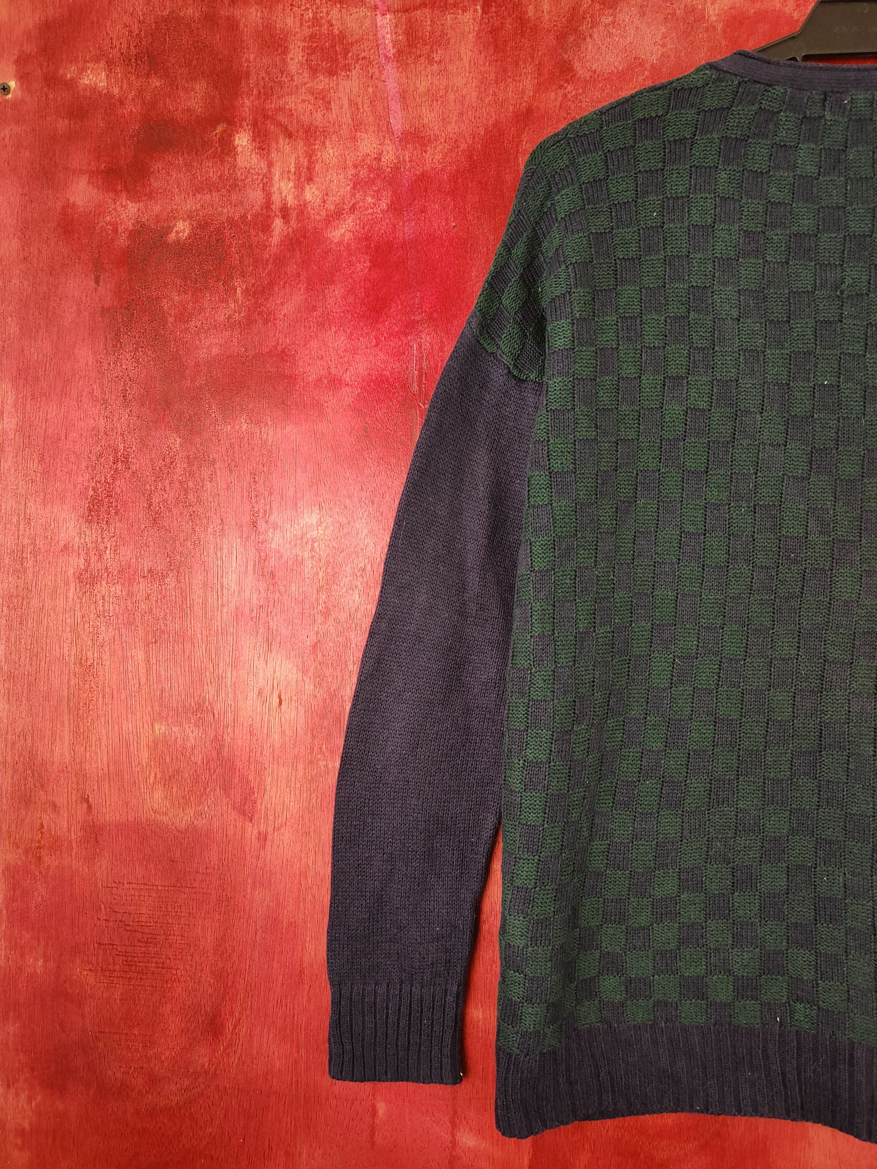 Homespun Knitwear E Hypen World Gallery Navy Green Knitwear Cardigan #5466 Size US L / EU 52-54 / 3 - 8 Thumbnail