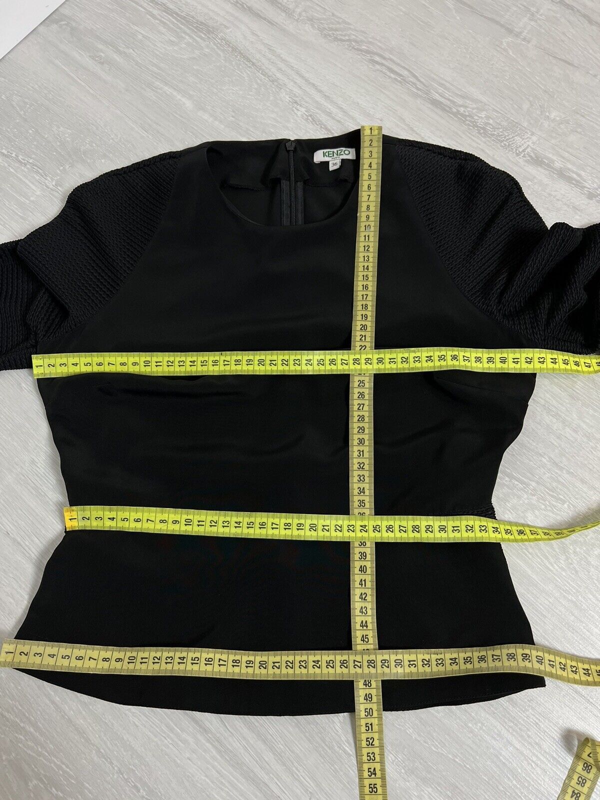 Kenzo KENZO Top Blouse Long Sleeve Black Size 36 Size S / US 4 / IT 40 - 6 Thumbnail