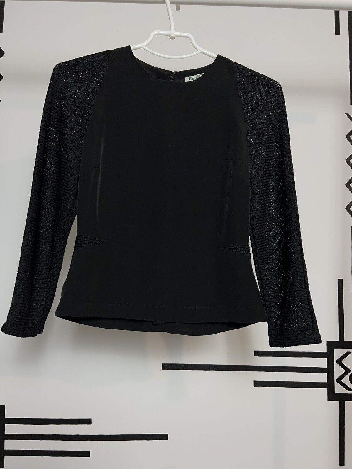 Kenzo KENZO Top Blouse Long Sleeve Black Size 36 Size S / US 4 / IT 40 - 1 Thumbnail