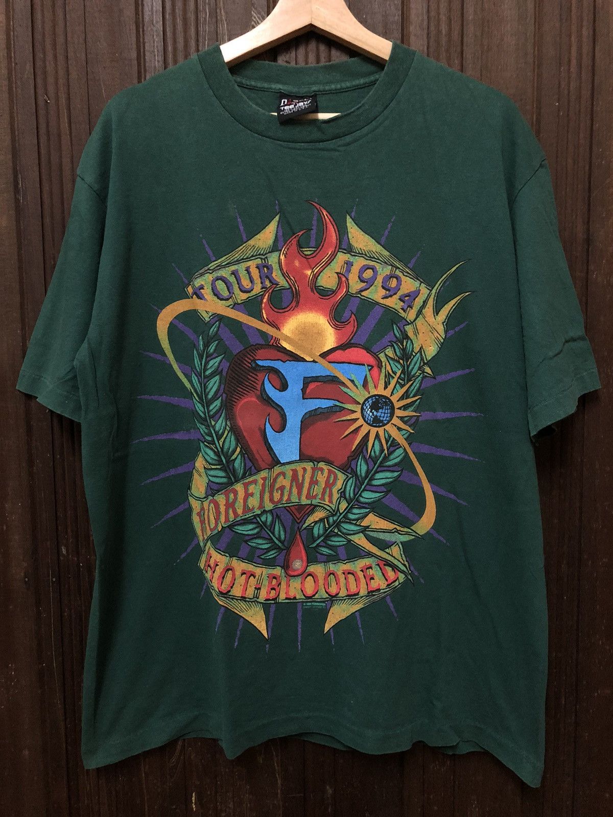 Band Tees × Vintage Vintage 90s Foreigner Tee Size US XL / EU 56 / 4 - 1 Thumbnail