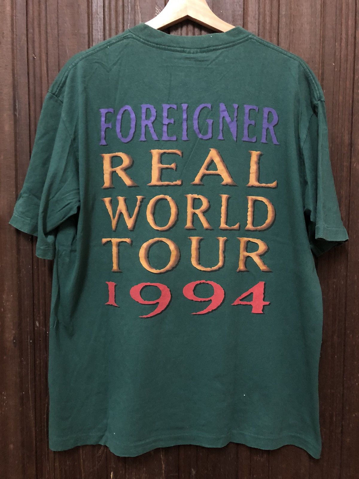 Band Tees × Vintage Vintage 90s Foreigner Tee Size US XL / EU 56 / 4 - 6 Thumbnail