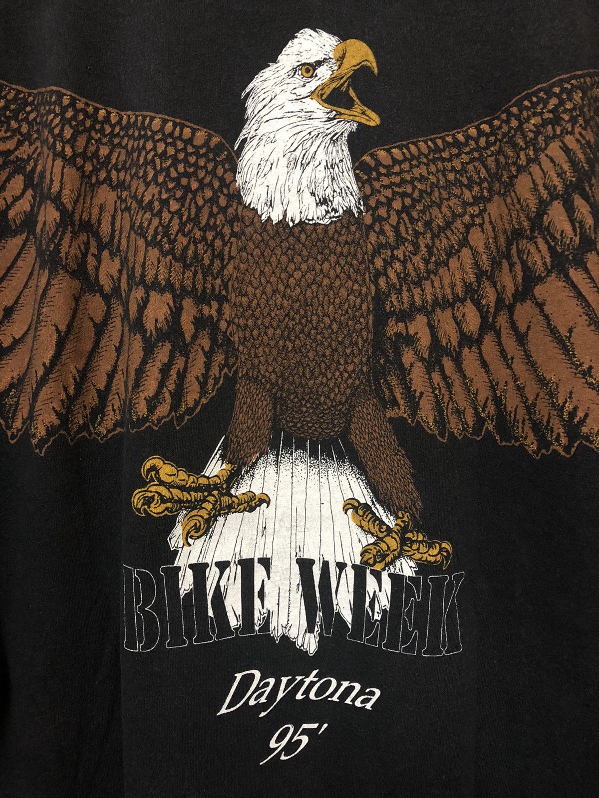 Daytona × Vintage Vintage 90s Bike Week Daytona 1995 Big Print Rare Tee Shirt Size US XL / EU 56 / 4 - 8 Thumbnail