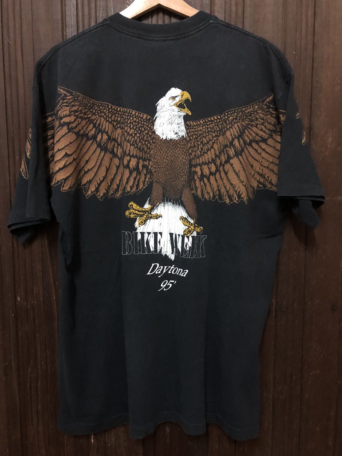 Daytona × Vintage Vintage 90s Bike Week Daytona 1995 Big Print Rare Tee Shirt Size US XL / EU 56 / 4 - 7 Thumbnail