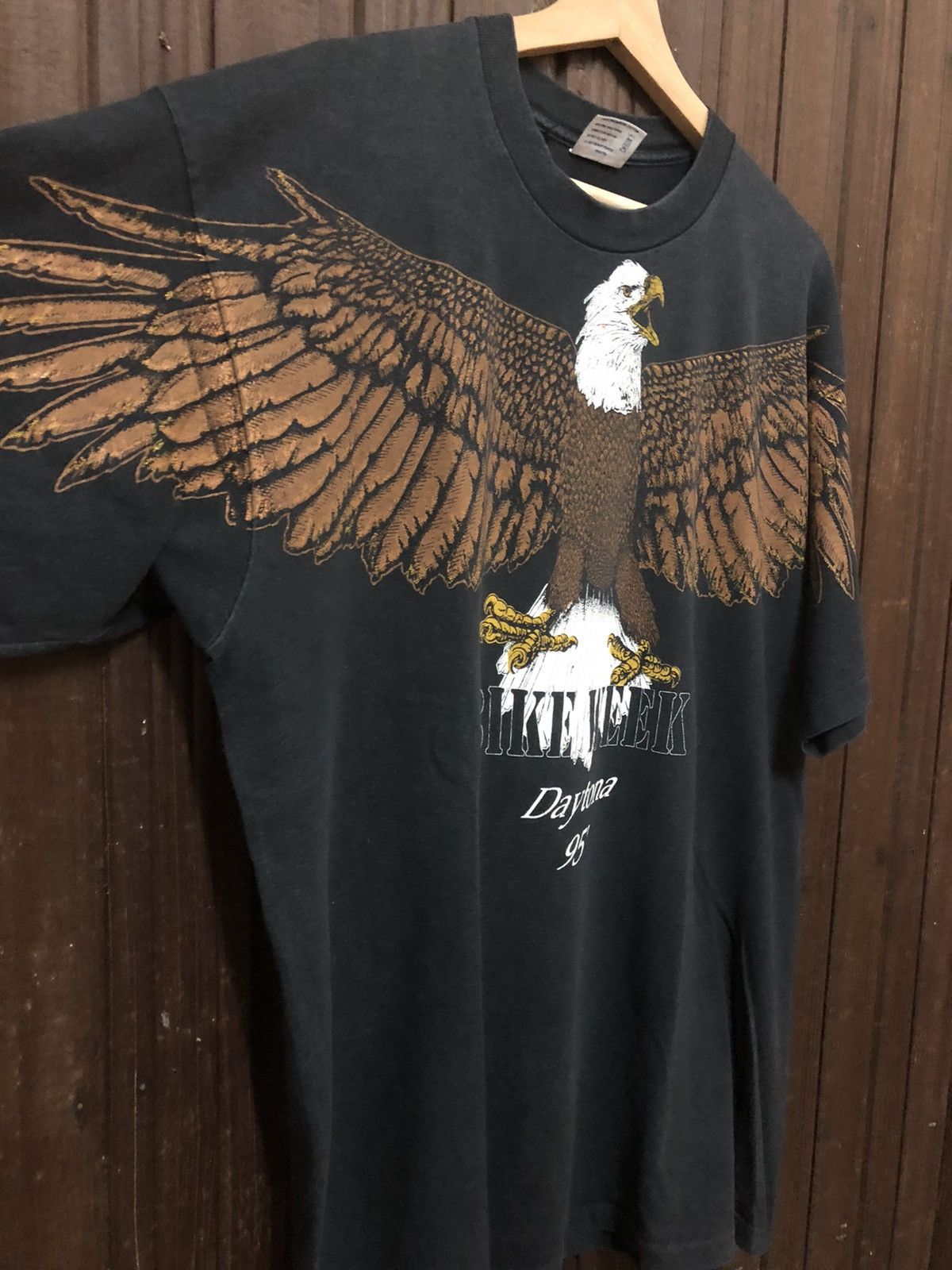 Daytona × Vintage Vintage 90s Bike Week Daytona 1995 Big Print Rare Tee Shirt Size US XL / EU 56 / 4 - 6 Thumbnail