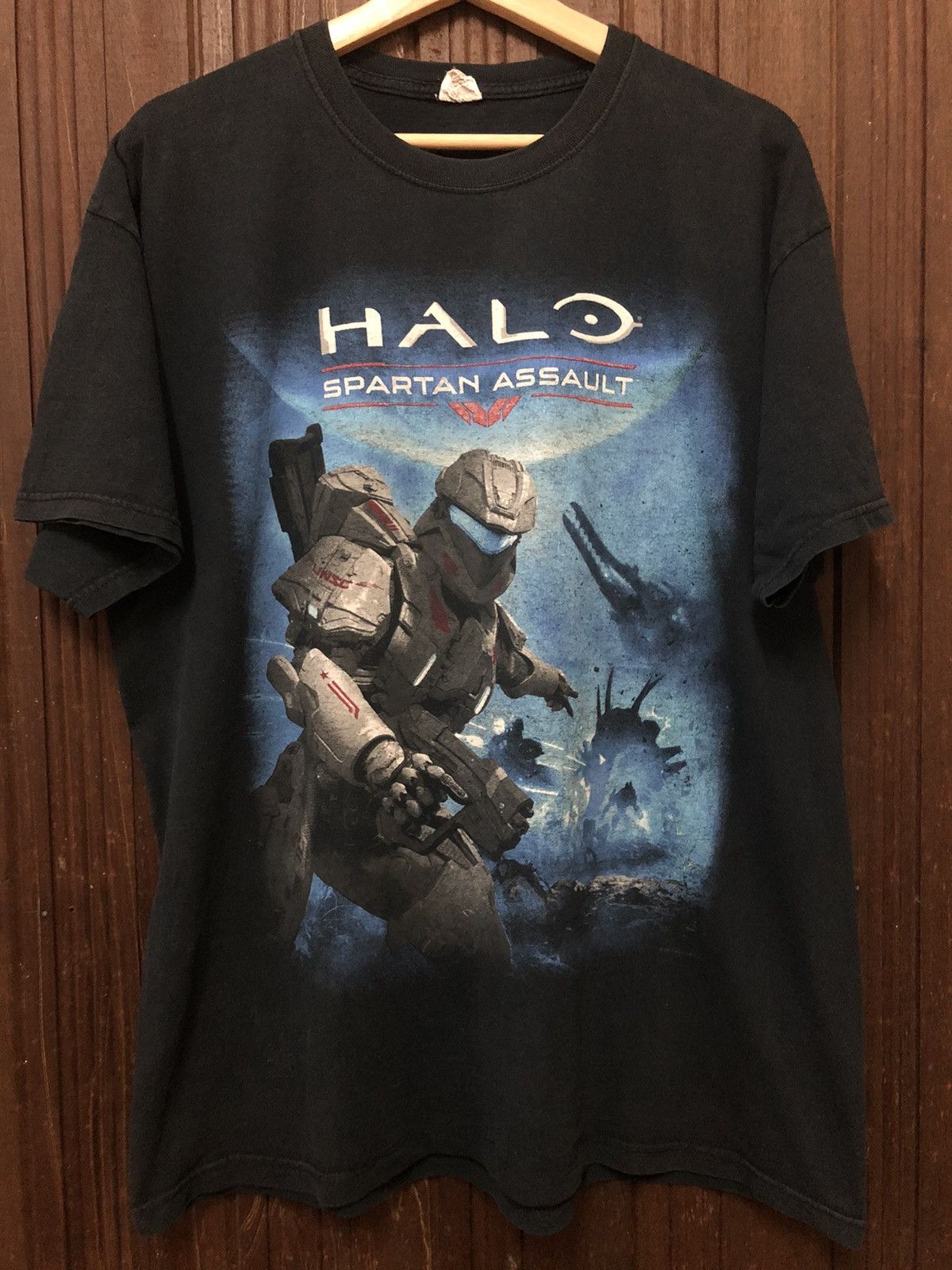 Halo × Microsoft Halo Spartan Assault Xbox 360 Big Print Rare T Shirt Size US XL / EU 56 / 4 - 1 Thumbnail