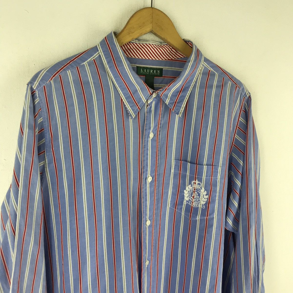 Lauren Ralph Lauren VTG LAUREN RALPH LAUREN STRIKE BUTTON LONG SLEEVE SHIRT Size US L / EU 52-54 / 3 - 6 Thumbnail