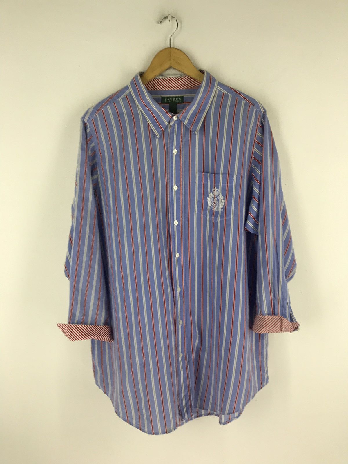 Lauren Ralph Lauren VTG LAUREN RALPH LAUREN STRIKE BUTTON LONG SLEEVE SHIRT Size US L / EU 52-54 / 3 - 1 Thumbnail