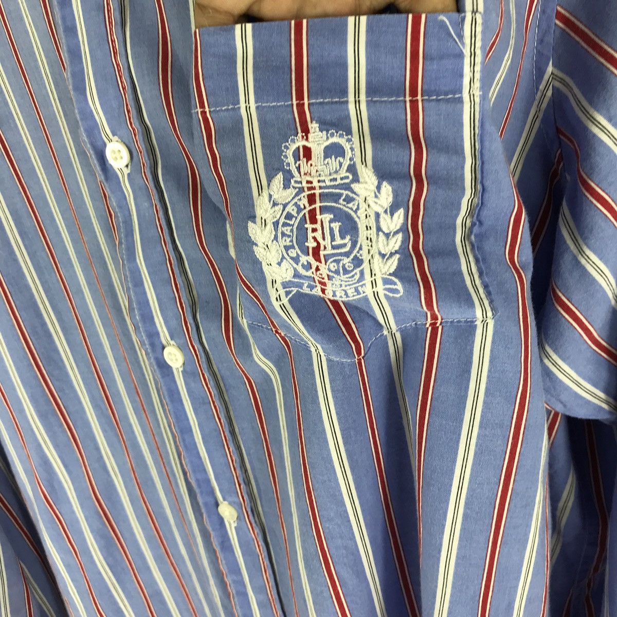 Lauren Ralph Lauren VTG LAUREN RALPH LAUREN STRIKE BUTTON LONG SLEEVE SHIRT Size US L / EU 52-54 / 3 - 5 Thumbnail