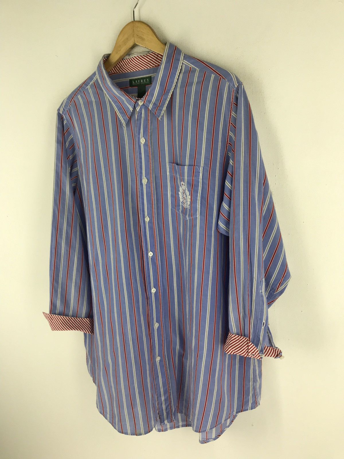 Lauren Ralph Lauren VTG LAUREN RALPH LAUREN STRIKE BUTTON LONG SLEEVE SHIRT Size US L / EU 52-54 / 3 - 2 Thumbnail