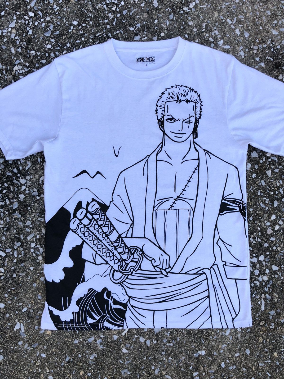 Anime ZORO OVERPRINT. BIG PRINT DESIGN Size US XL / EU 56 / 4 - 2 Thumbnail