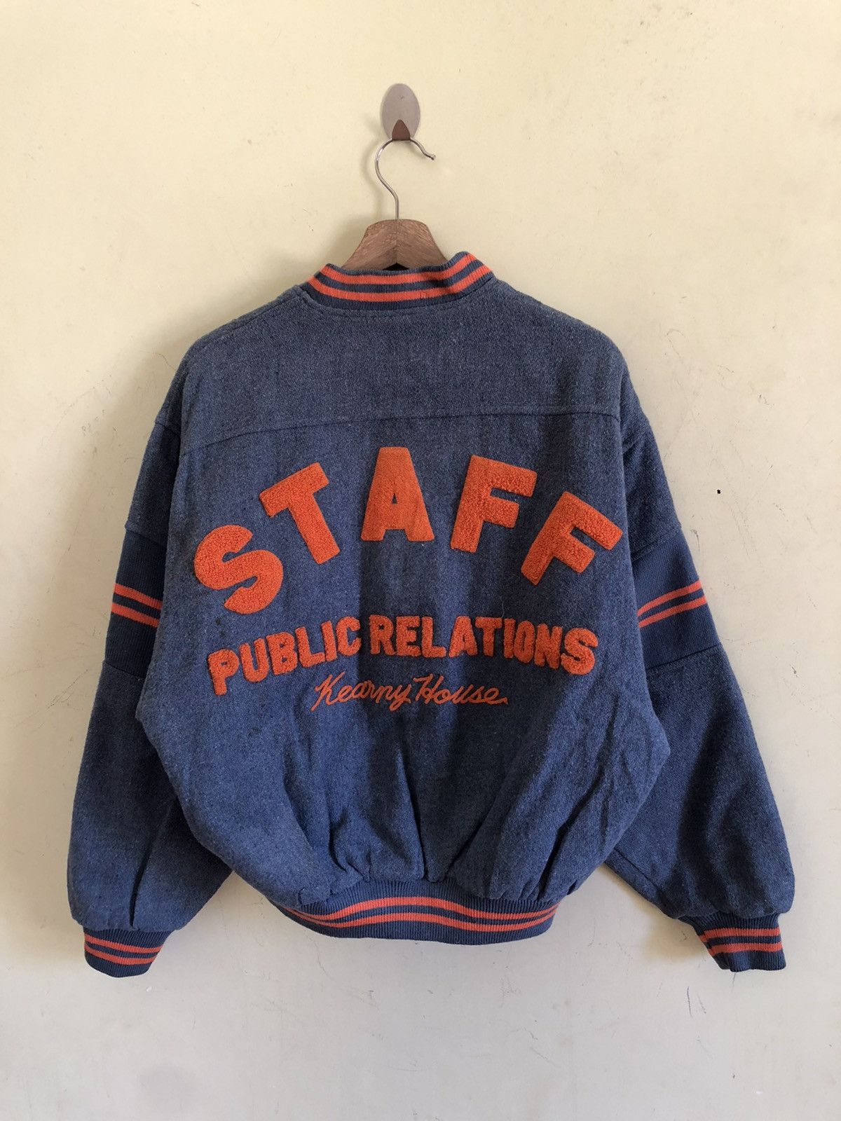 Japanese Brand 🔥KEARNEY HOUSE STAFF PUBLIC RELATIONS VARSITY BOMBER JACKE Size US M / EU 48-50 / 2 - 1 Thumbnail