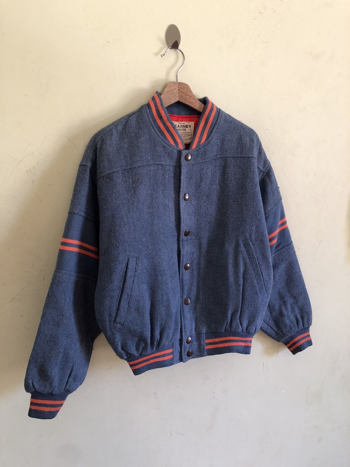Japanese Brand 🔥KEARNEY HOUSE STAFF PUBLIC RELATIONS VARSITY BOMBER JACKE Size US M / EU 48-50 / 2 - 6 Thumbnail