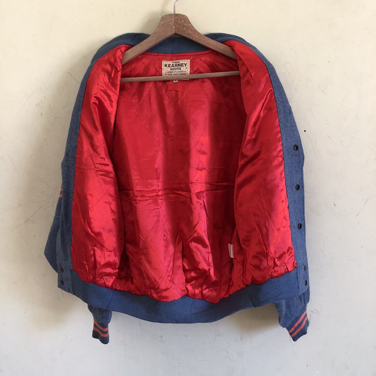 Japanese Brand 🔥KEARNEY HOUSE STAFF PUBLIC RELATIONS VARSITY BOMBER JACKE Size US M / EU 48-50 / 2 - 9 Thumbnail