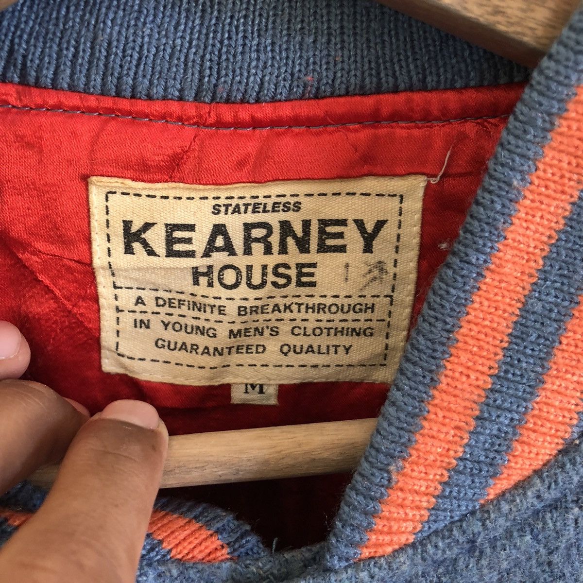 Japanese Brand 🔥KEARNEY HOUSE STAFF PUBLIC RELATIONS VARSITY BOMBER JACKE Size US M / EU 48-50 / 2 - 10 Thumbnail