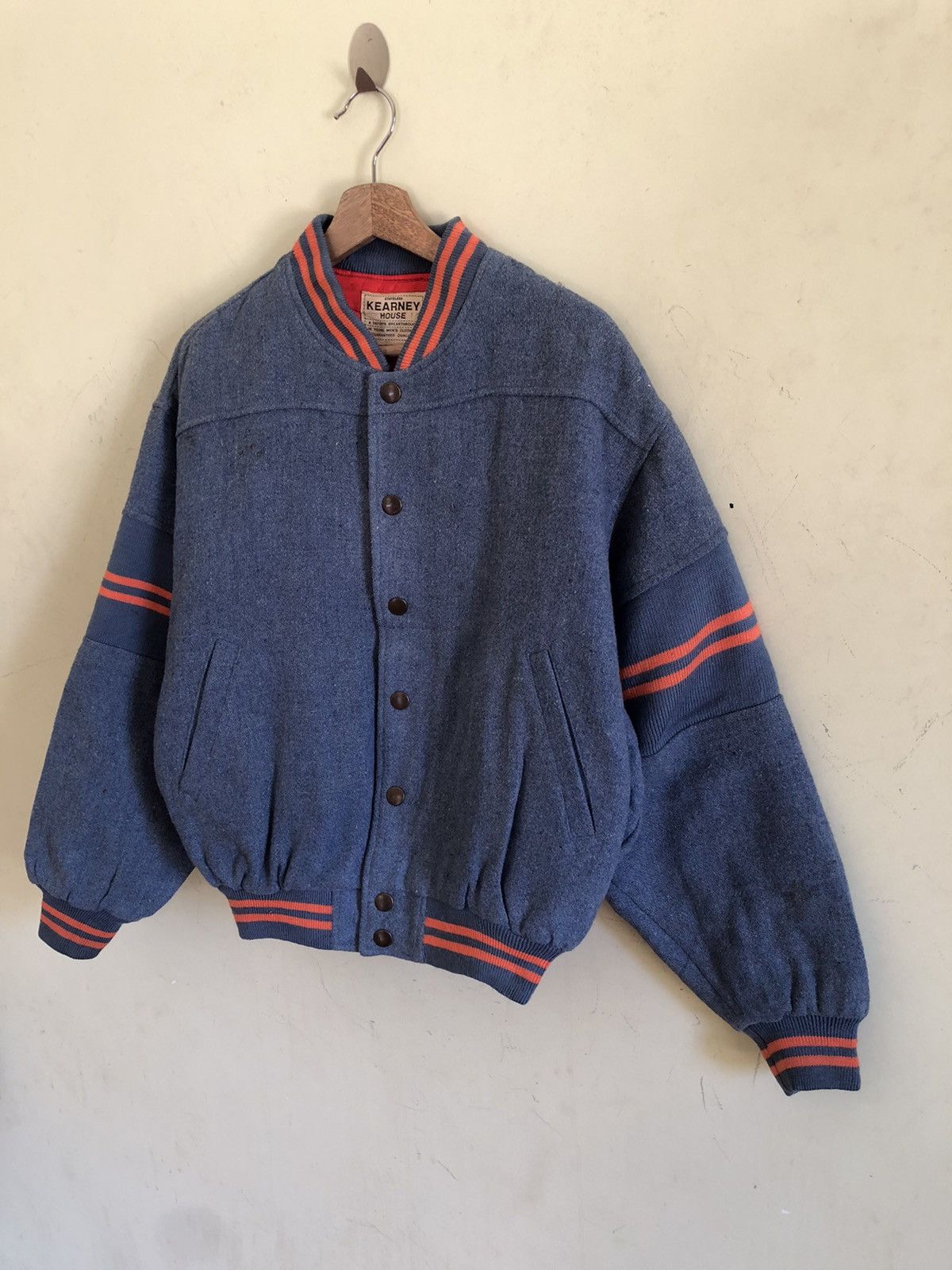 Japanese Brand 🔥KEARNEY HOUSE STAFF PUBLIC RELATIONS VARSITY BOMBER JACKE Size US M / EU 48-50 / 2 - 5 Thumbnail