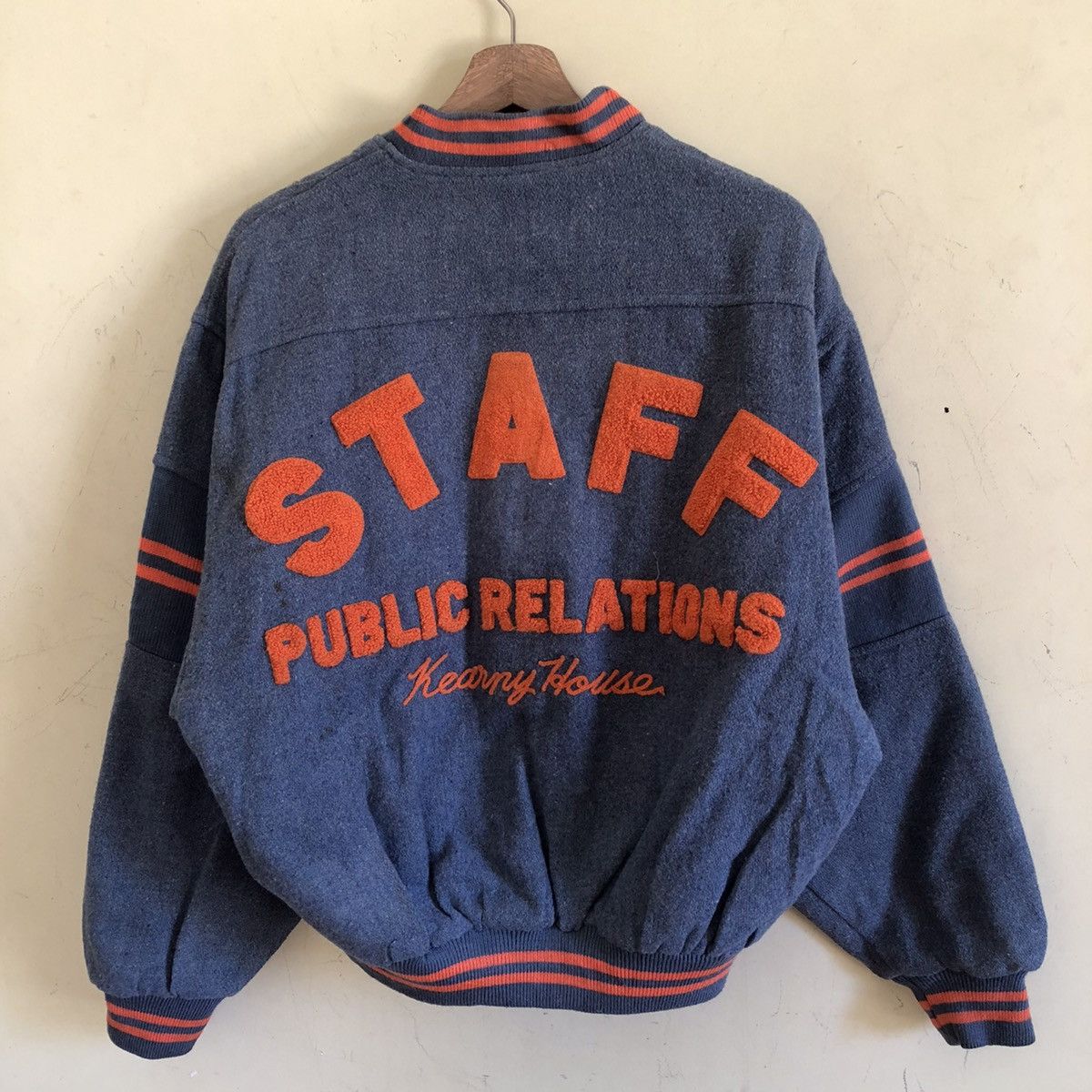 Japanese Brand 🔥KEARNEY HOUSE STAFF PUBLIC RELATIONS VARSITY BOMBER JACKE Size US M / EU 48-50 / 2 - 2 Thumbnail