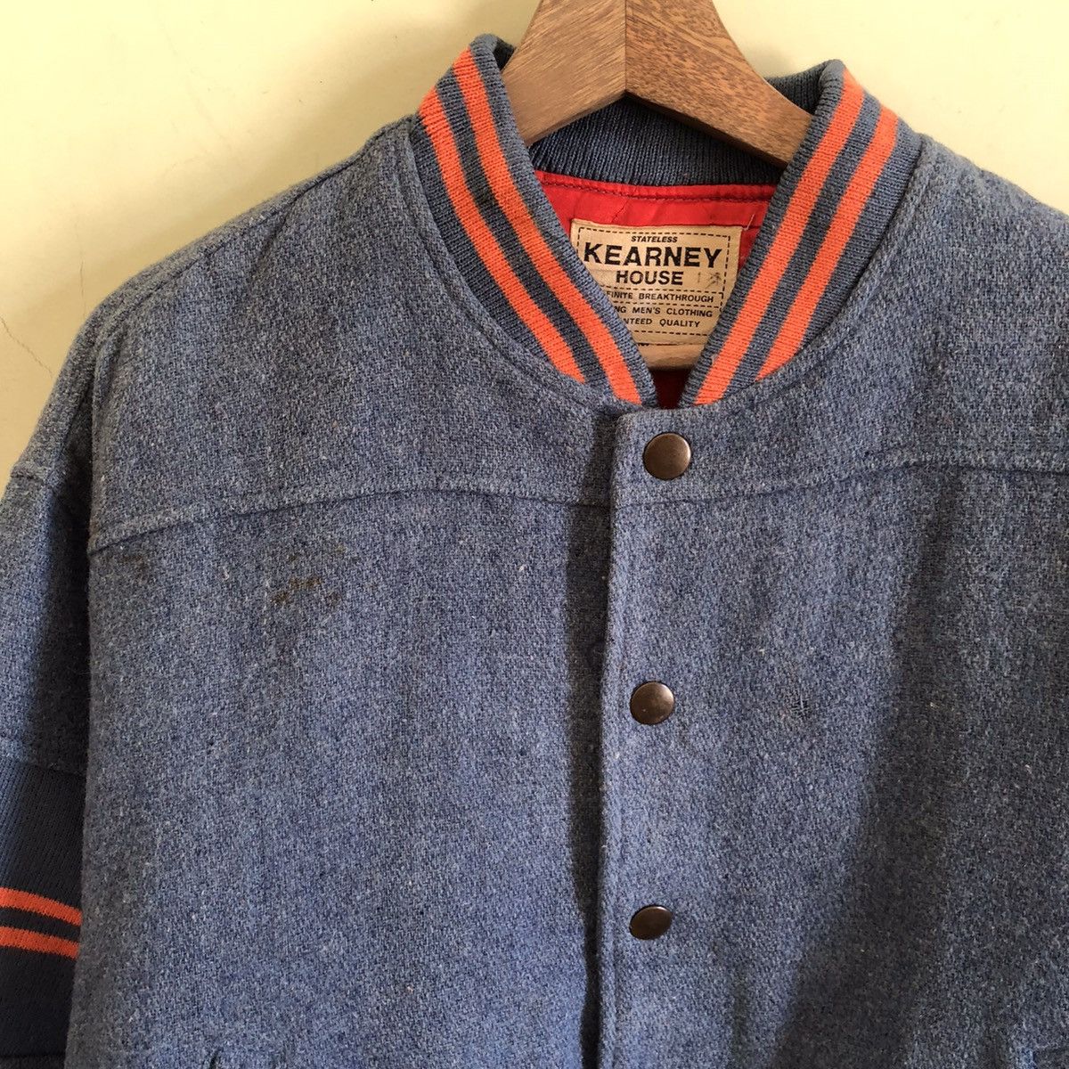 Japanese Brand 🔥KEARNEY HOUSE STAFF PUBLIC RELATIONS VARSITY BOMBER JACKE Size US M / EU 48-50 / 2 - 8 Thumbnail