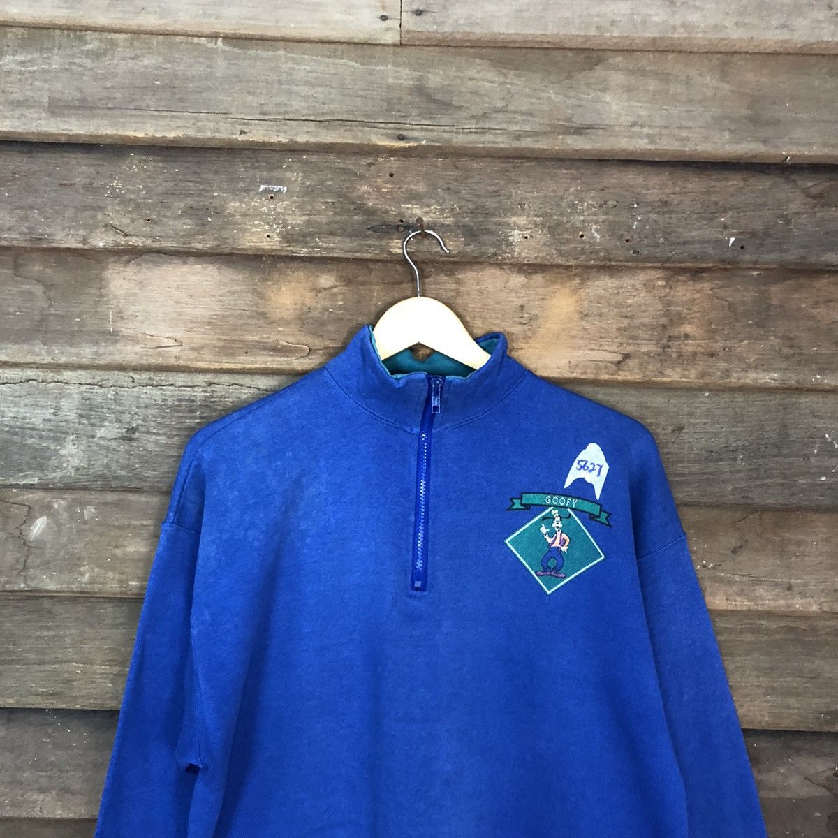 Cartoon Network × Disney × Vintage Disney goofy embroidered vintage Blue Sweatshirt #5627 Size US L / EU 52-54 / 3 - 8 Thumbnail