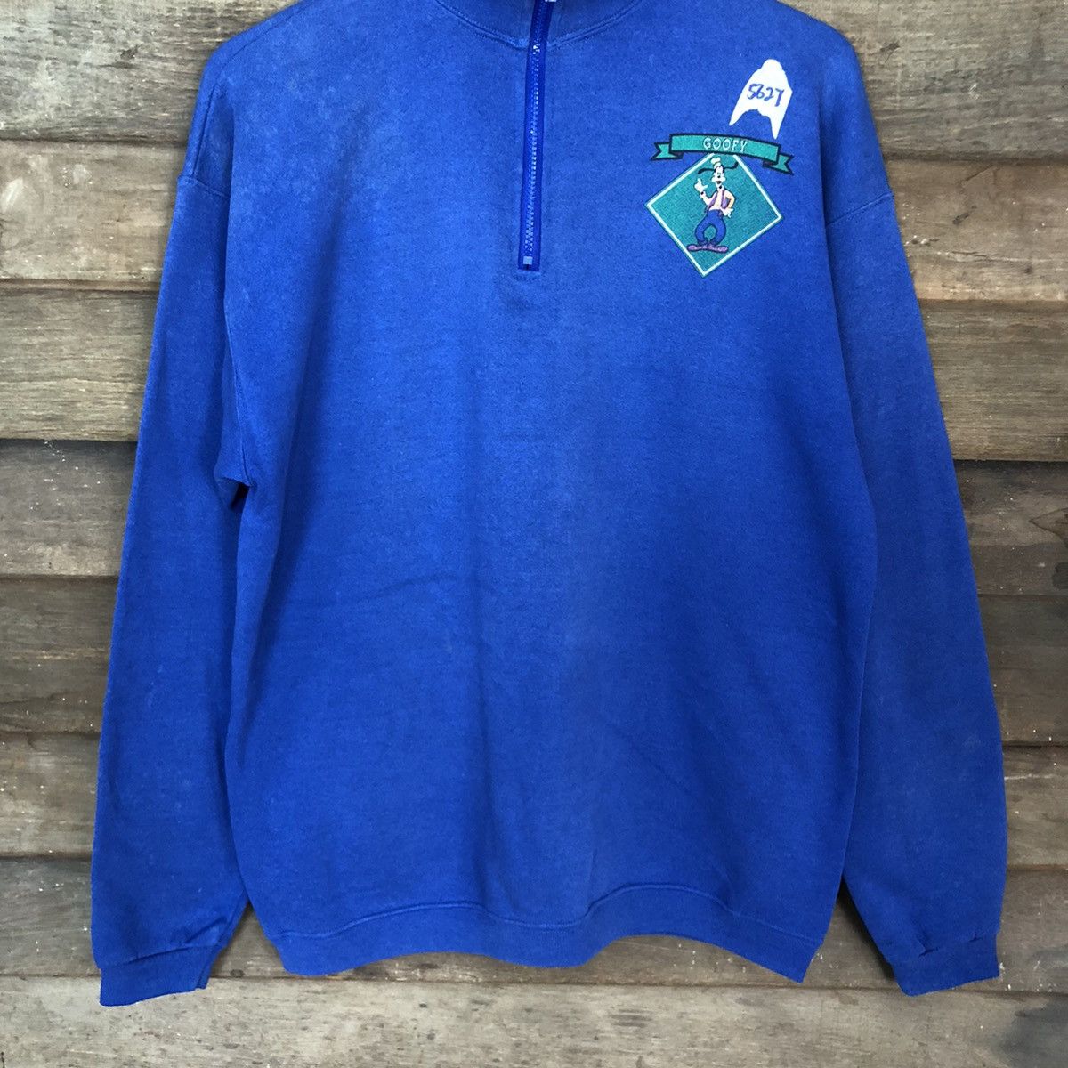 Cartoon Network × Disney × Vintage Disney goofy embroidered vintage Blue Sweatshirt #5627 Size US L / EU 52-54 / 3 - 7 Thumbnail