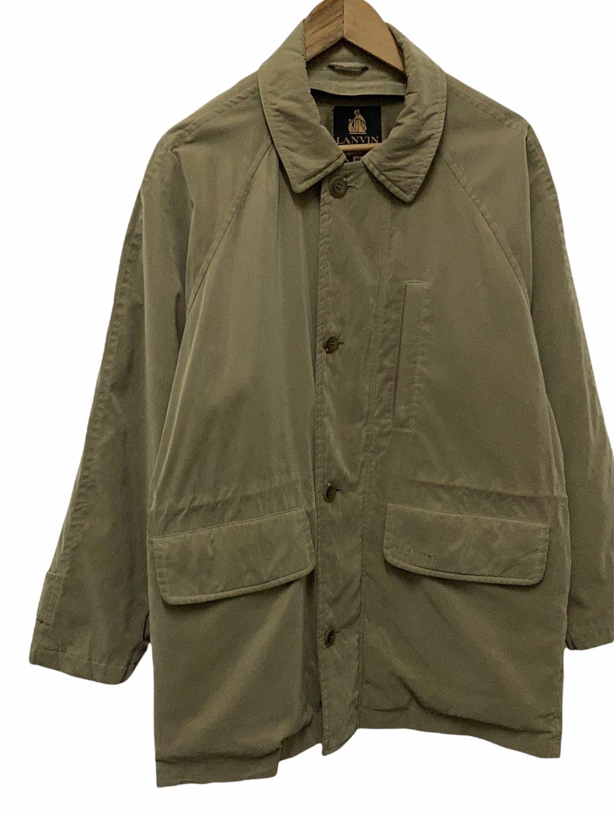Lanvin Lanvin Autumn Winter Velvet Blend Balmacaan Overcoat Size US L / EU 52-54 / 3 - 3 Thumbnail