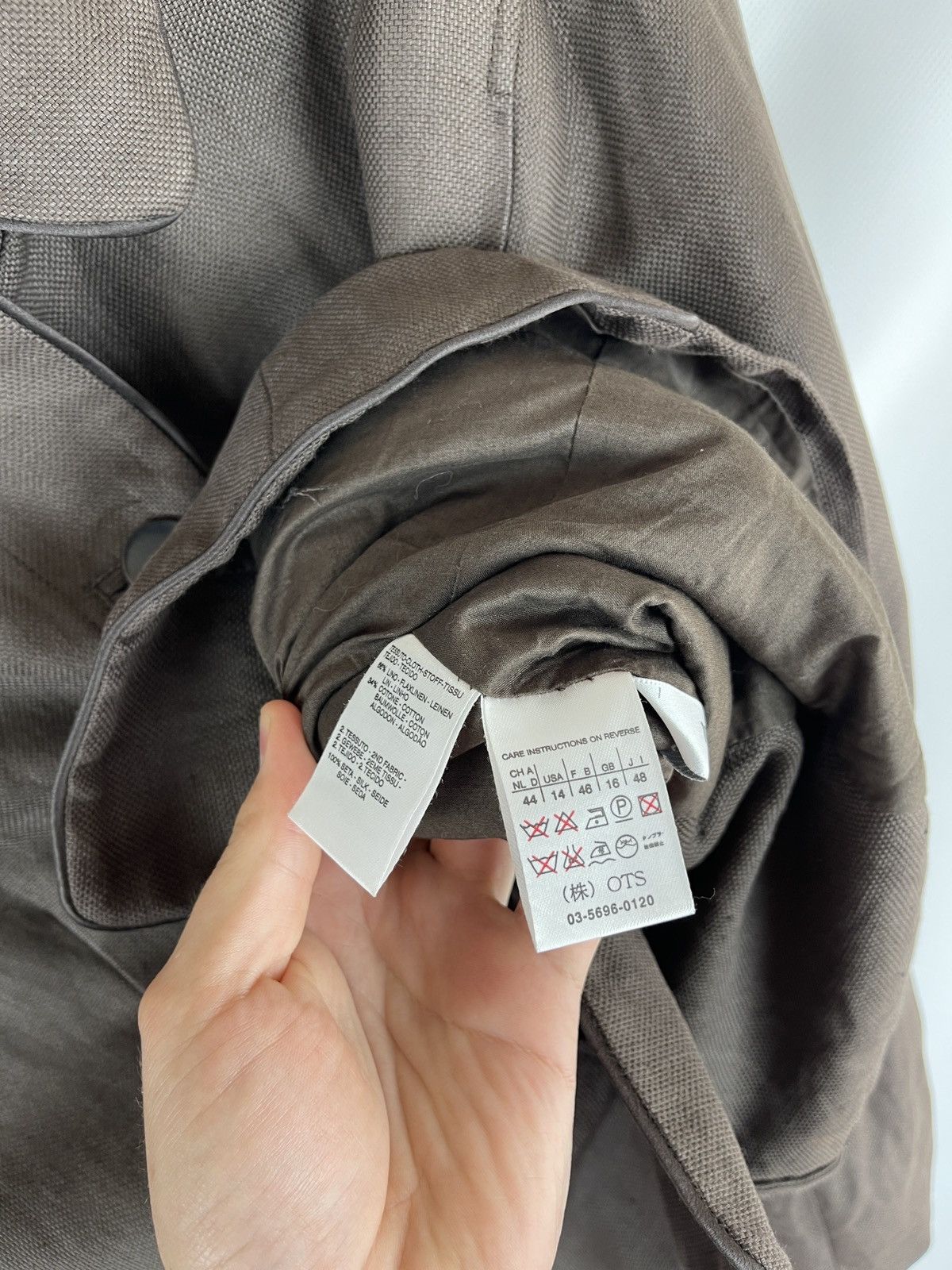 Max Mara Max Mara linen brown bomber unlined jacket Size XL / US 12-14 / IT 48-50 - 10 Thumbnail