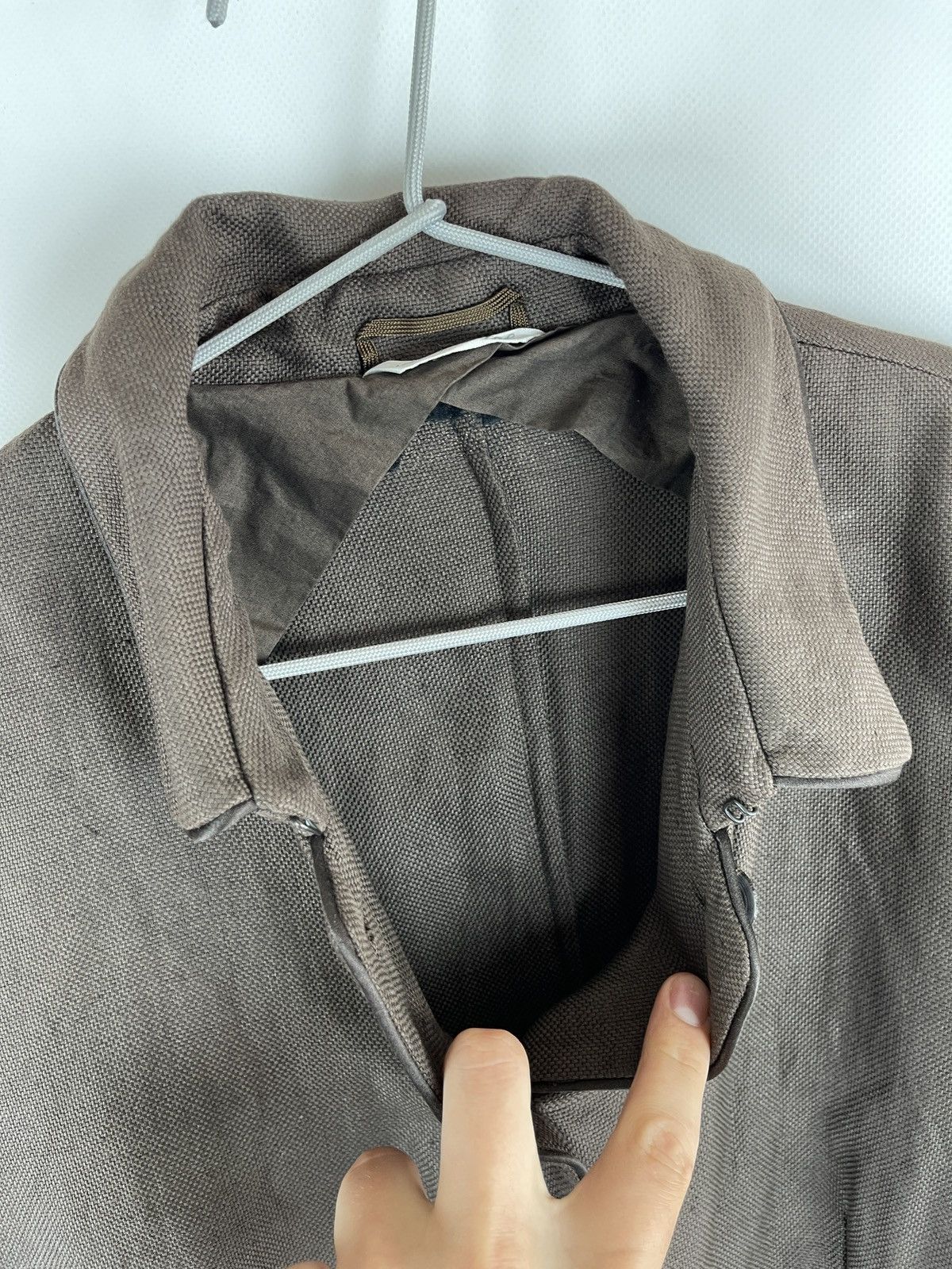 Max Mara Max Mara linen brown bomber unlined jacket Size XL / US 12-14 / IT 48-50 - 8 Thumbnail