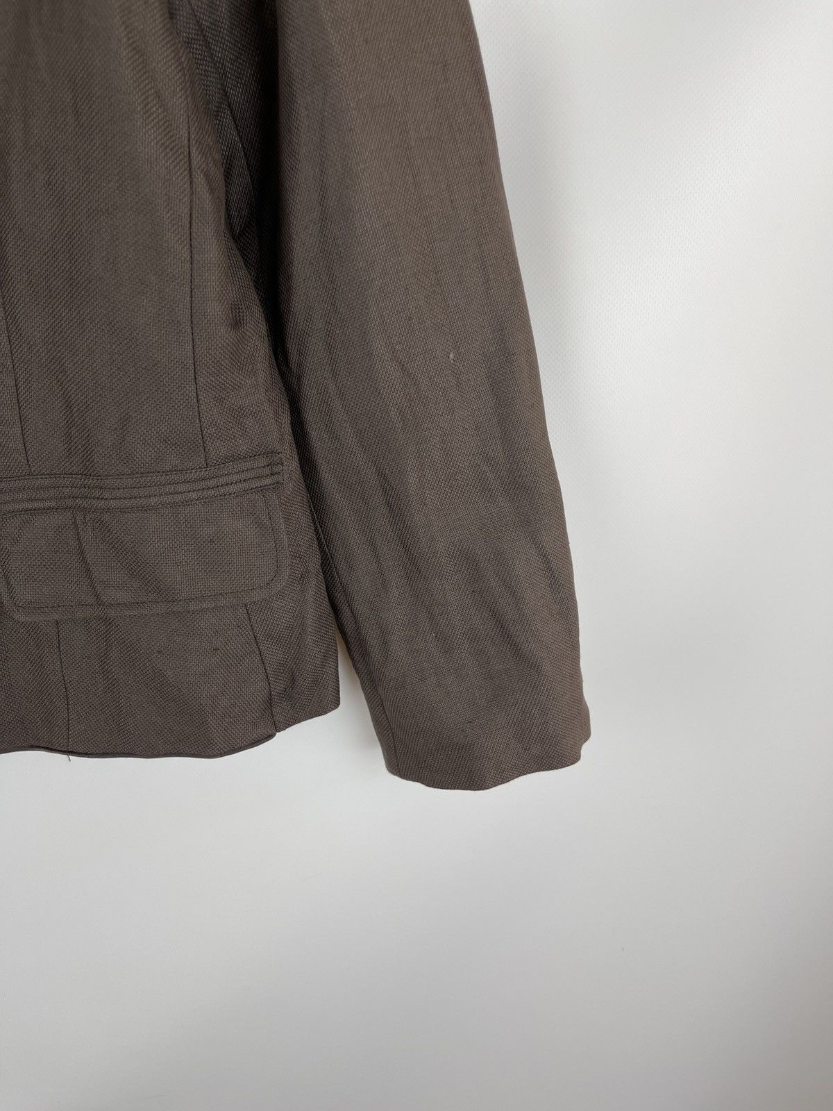 Max Mara Max Mara linen brown bomber unlined jacket Size XL / US 12-14 / IT 48-50 - 4 Thumbnail