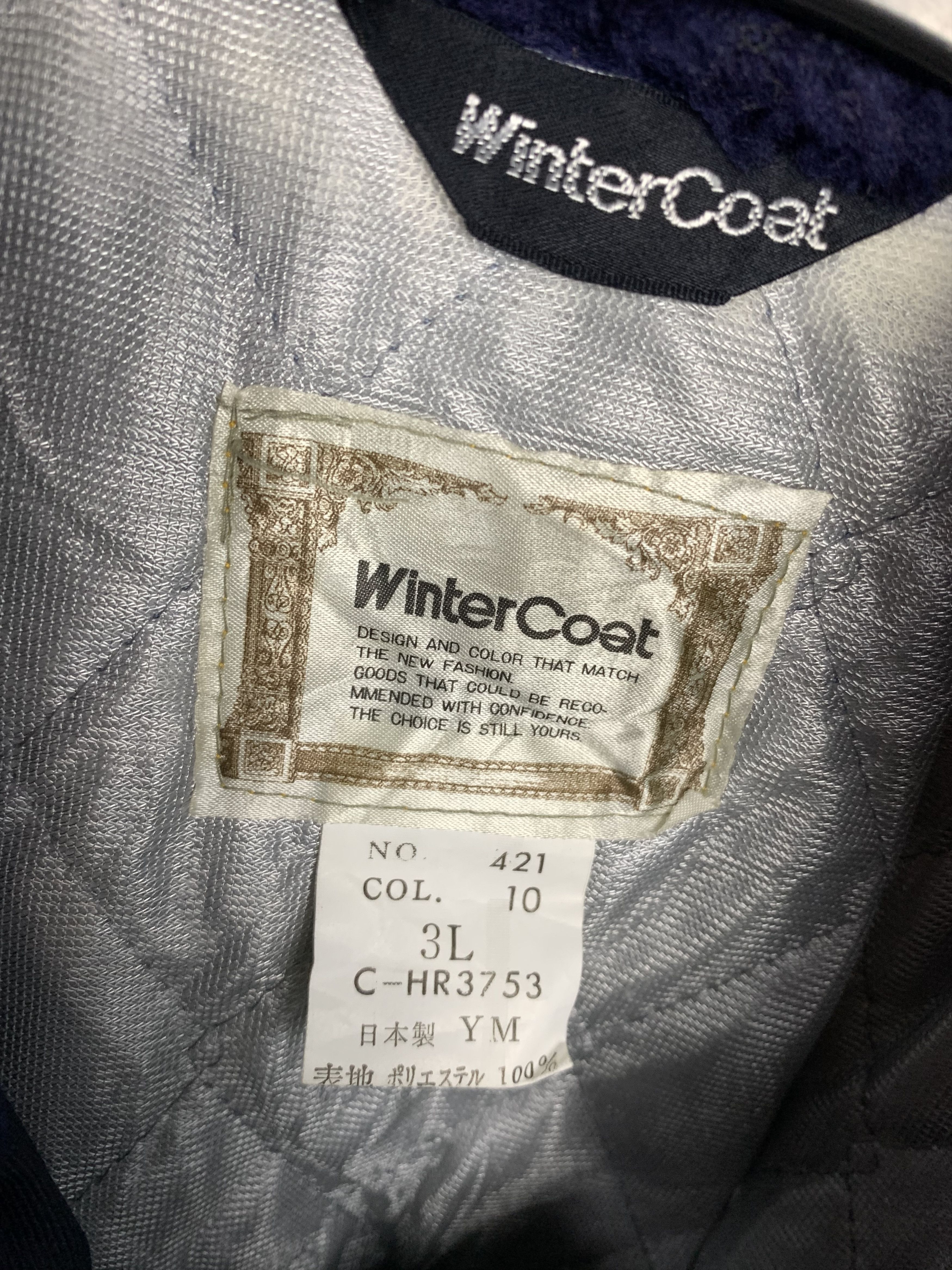 Japanese Brand Winter Coat 90s Vintage Mens Bomber Jacket Fur Collar Size US L / EU 52-54 / 3 - 4 Thumbnail