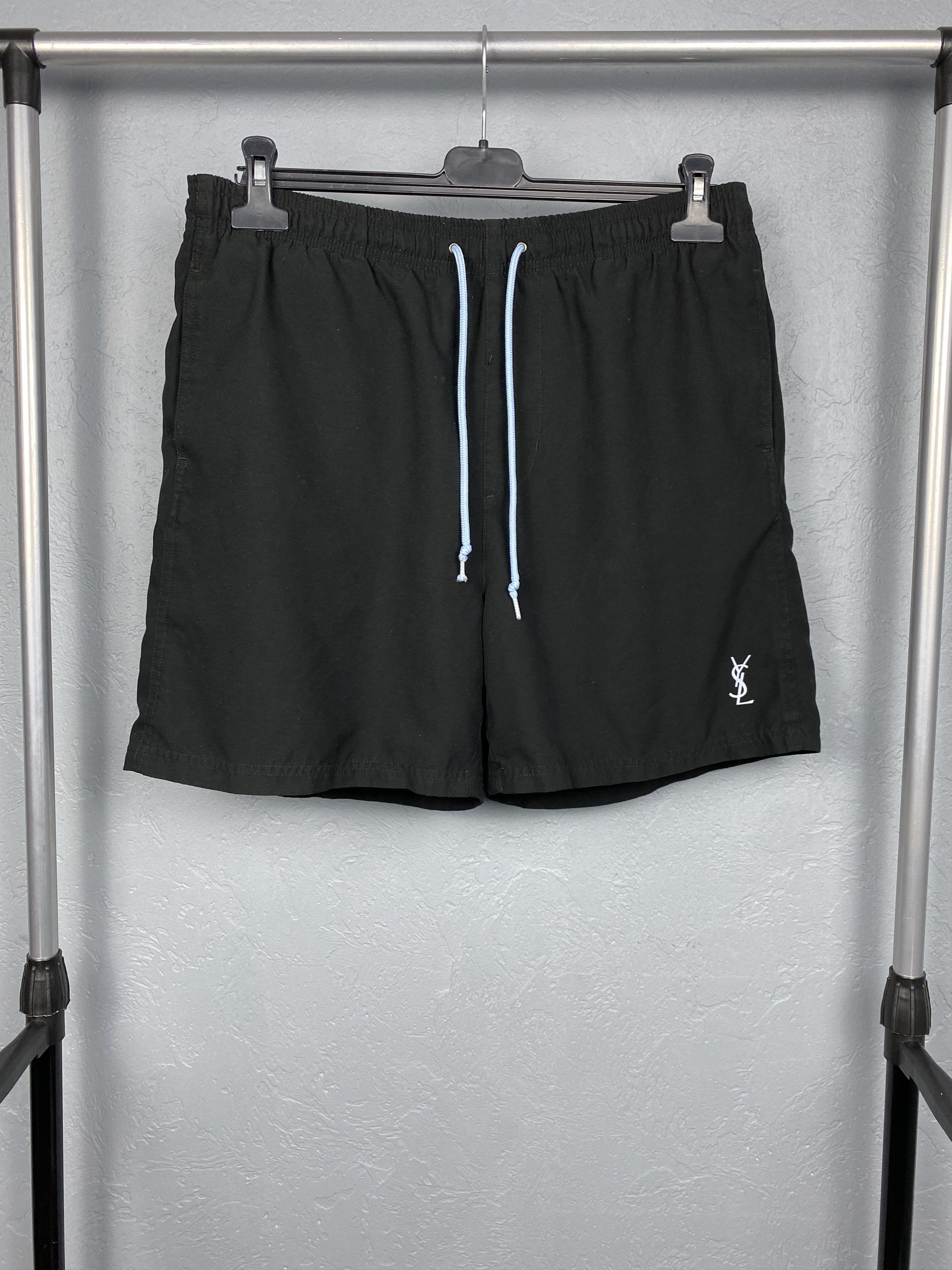 Pre-owned Saint Laurent Ysl Mens Nylon Shorts