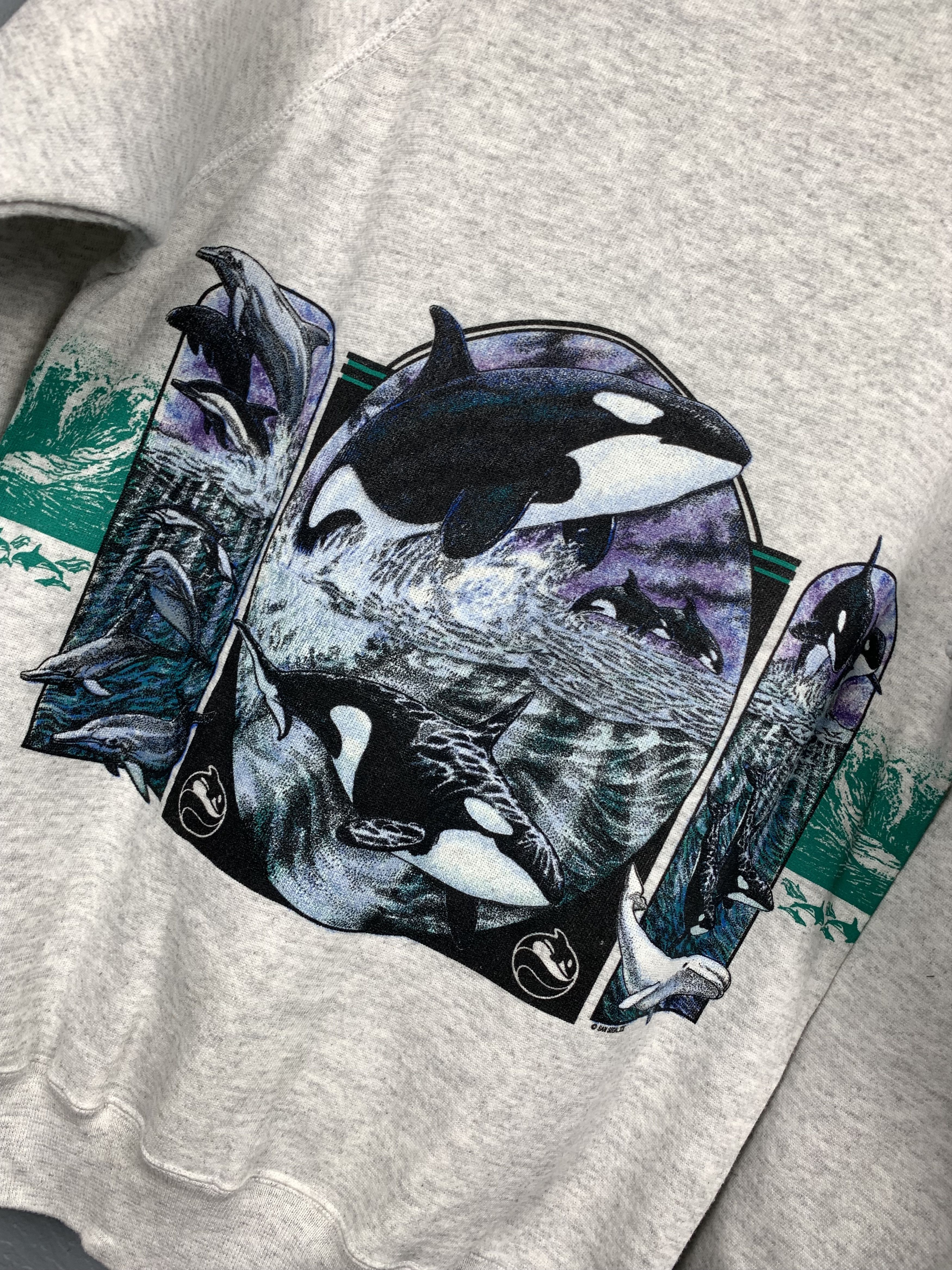 Vintage Vintage Sea World Animal Print Sweatshirt Size US M / EU 48-50 / 2 - 9 Thumbnail