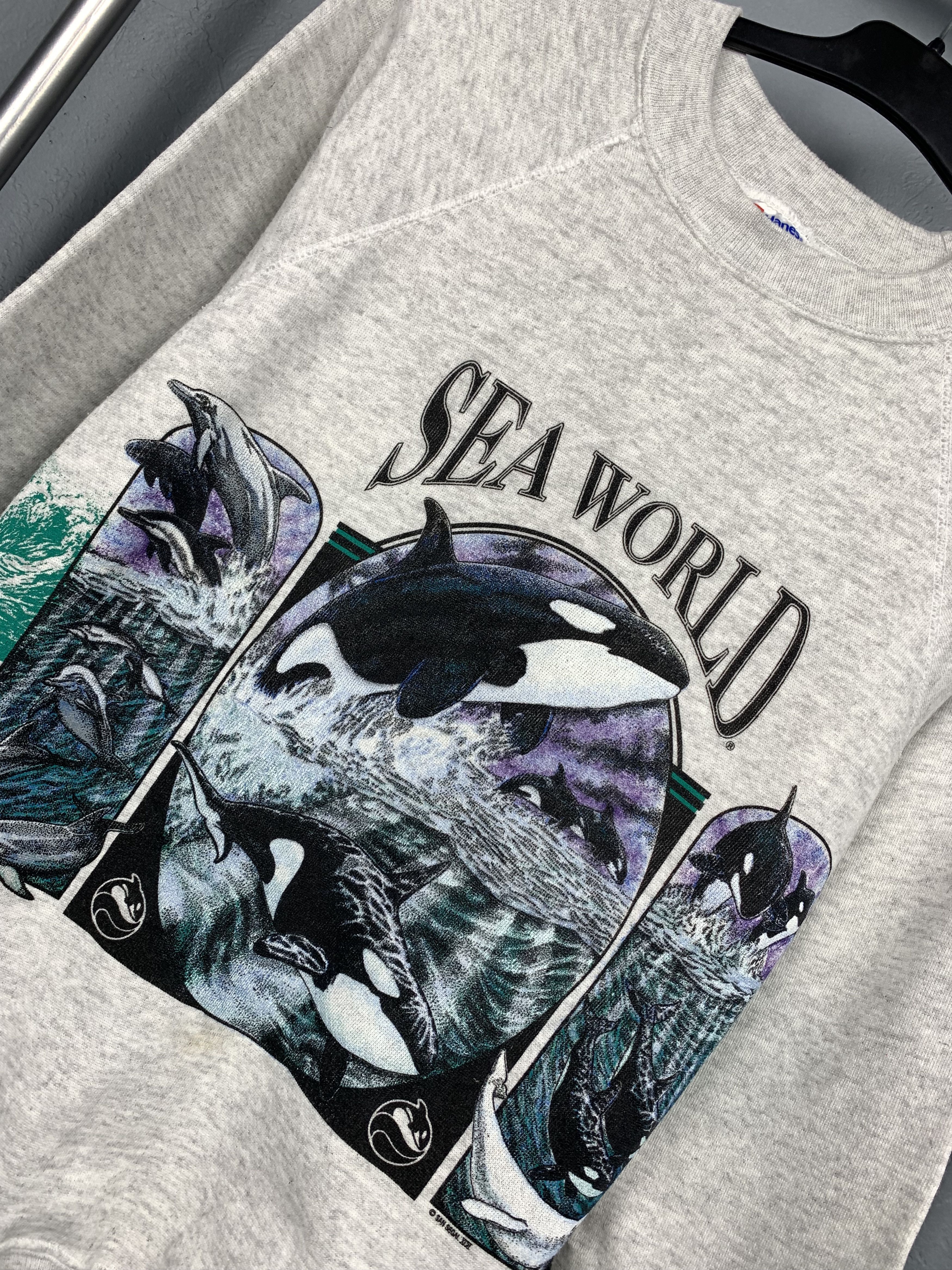 Vintage Vintage Sea World Animal Print Sweatshirt Size US M / EU 48-50 / 2 - 2 Thumbnail
