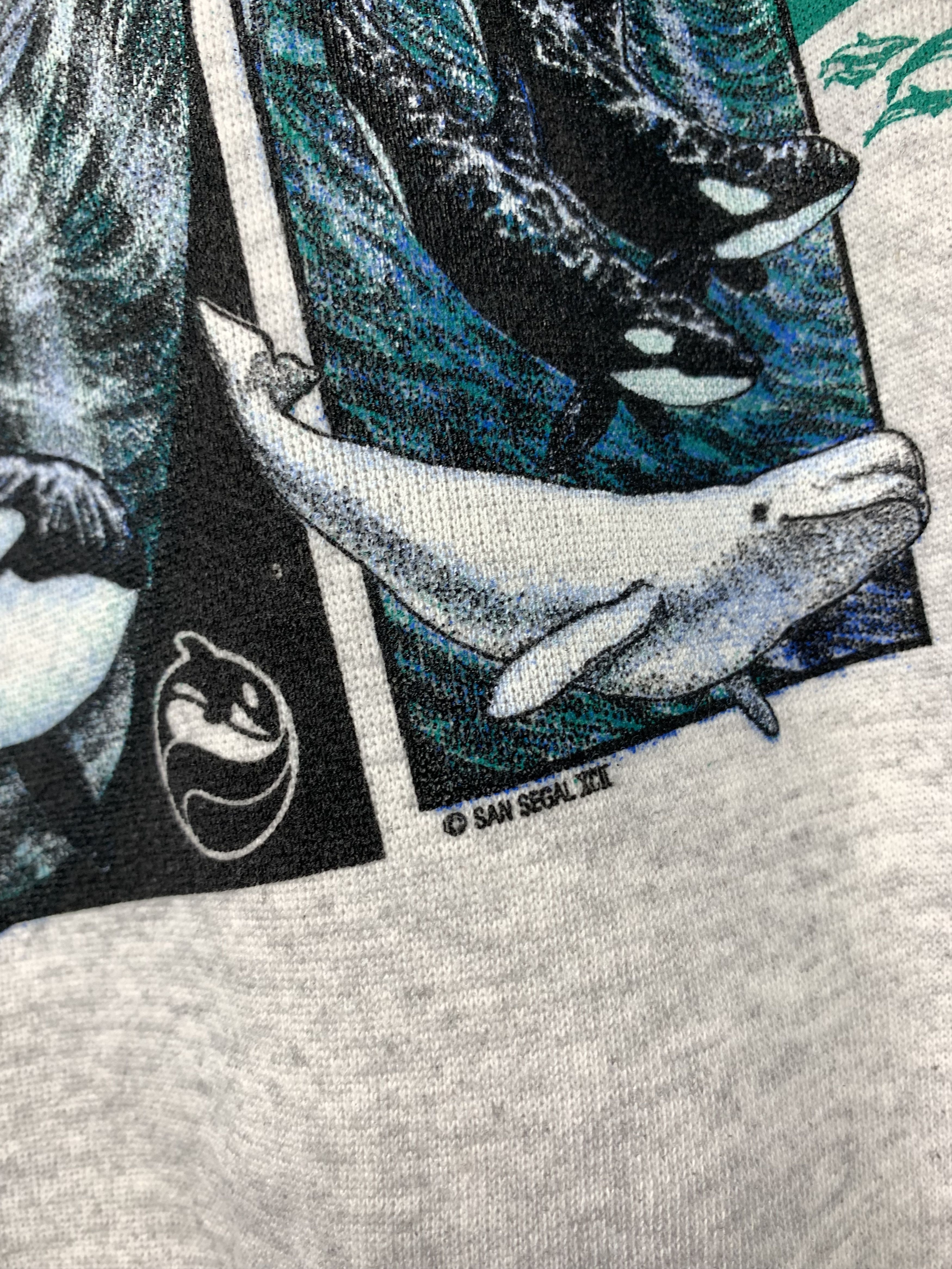 Vintage Vintage Sea World Animal Print Sweatshirt Size US M / EU 48-50 / 2 - 10 Thumbnail