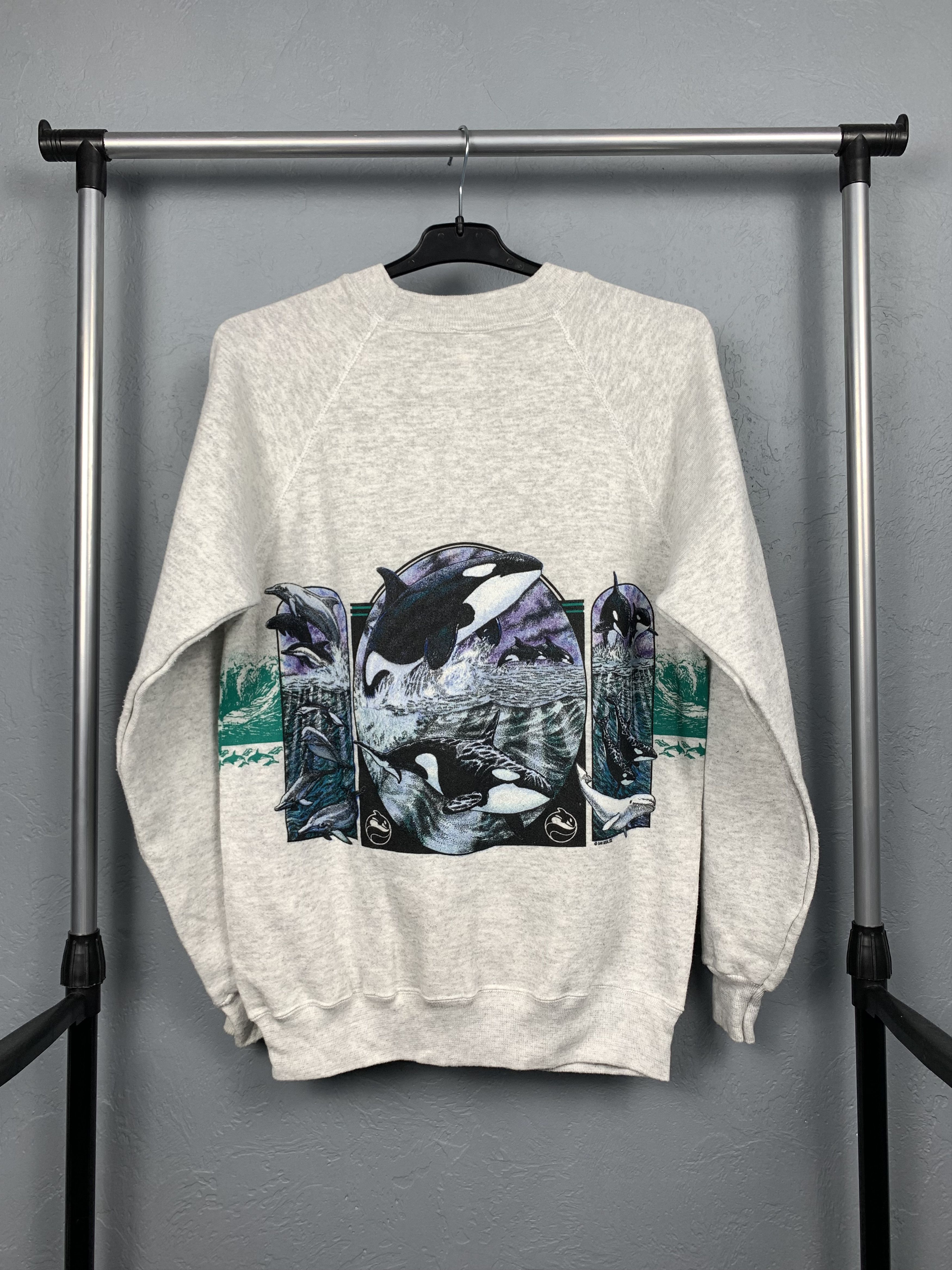 Vintage Vintage Sea World Animal Print Sweatshirt Size US M / EU 48-50 / 2 - 8 Thumbnail