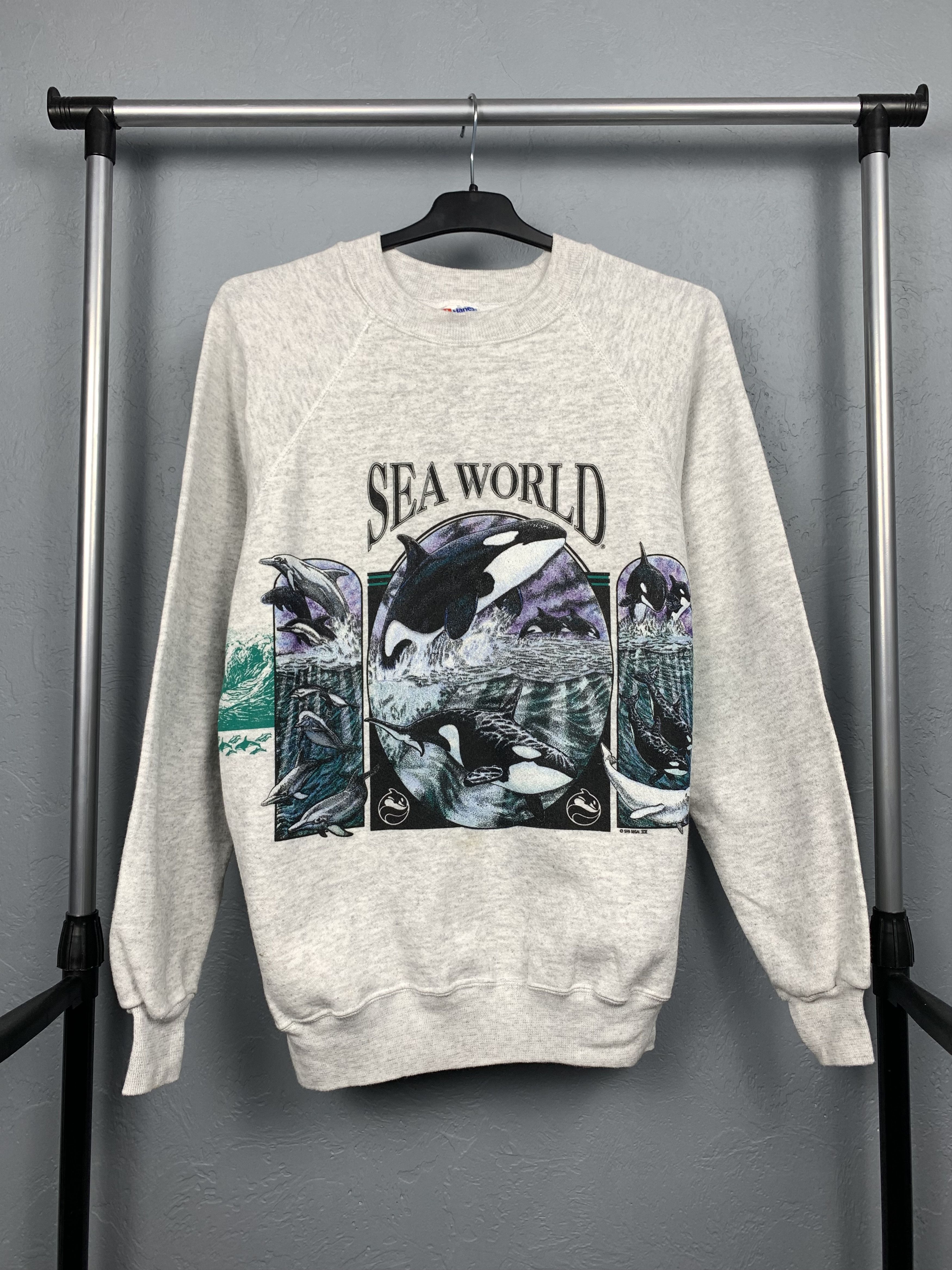 Vintage Vintage Sea World Animal Print Sweatshirt Size US M / EU 48-50 / 2 - 1 Thumbnail