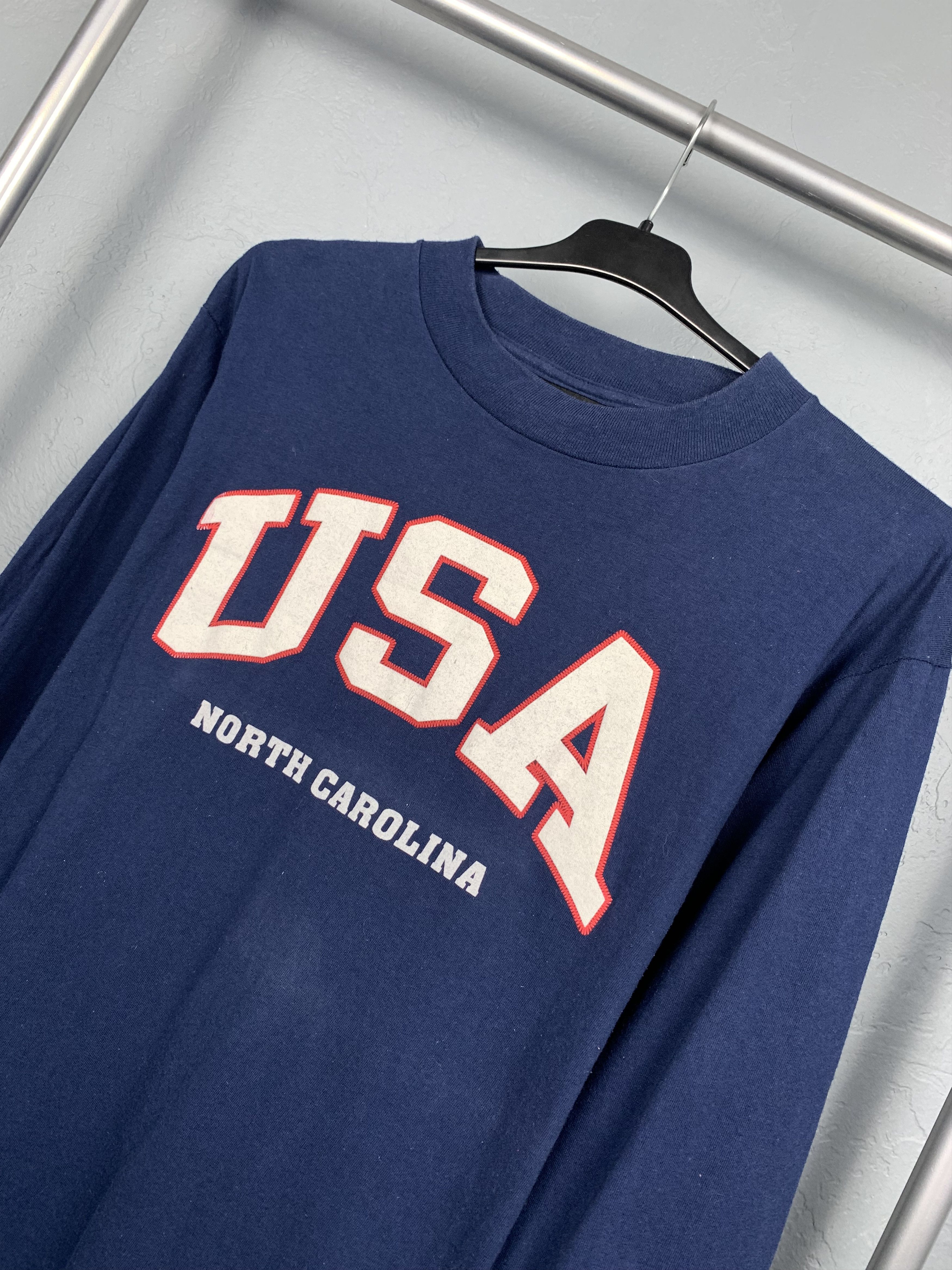 Vintage Vintage USA North Carolina Sweatshirt Size US M / EU 48-50 / 2 - 2 Thumbnail