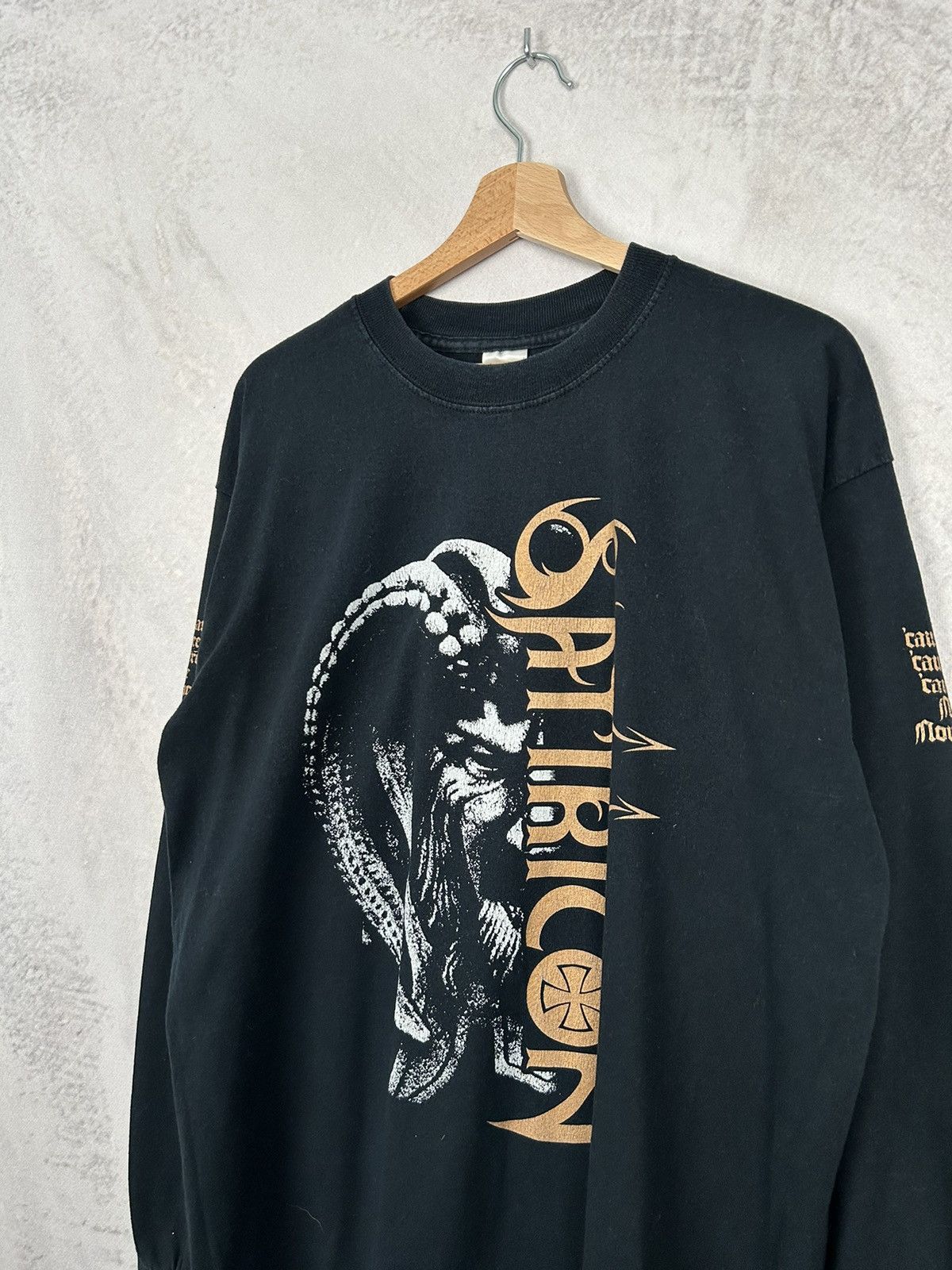 Band Tees Vintage Satyricon Black Metal Rare 2006 Graphic Print Size US L / EU 52-54 / 3 - 3 Thumbnail