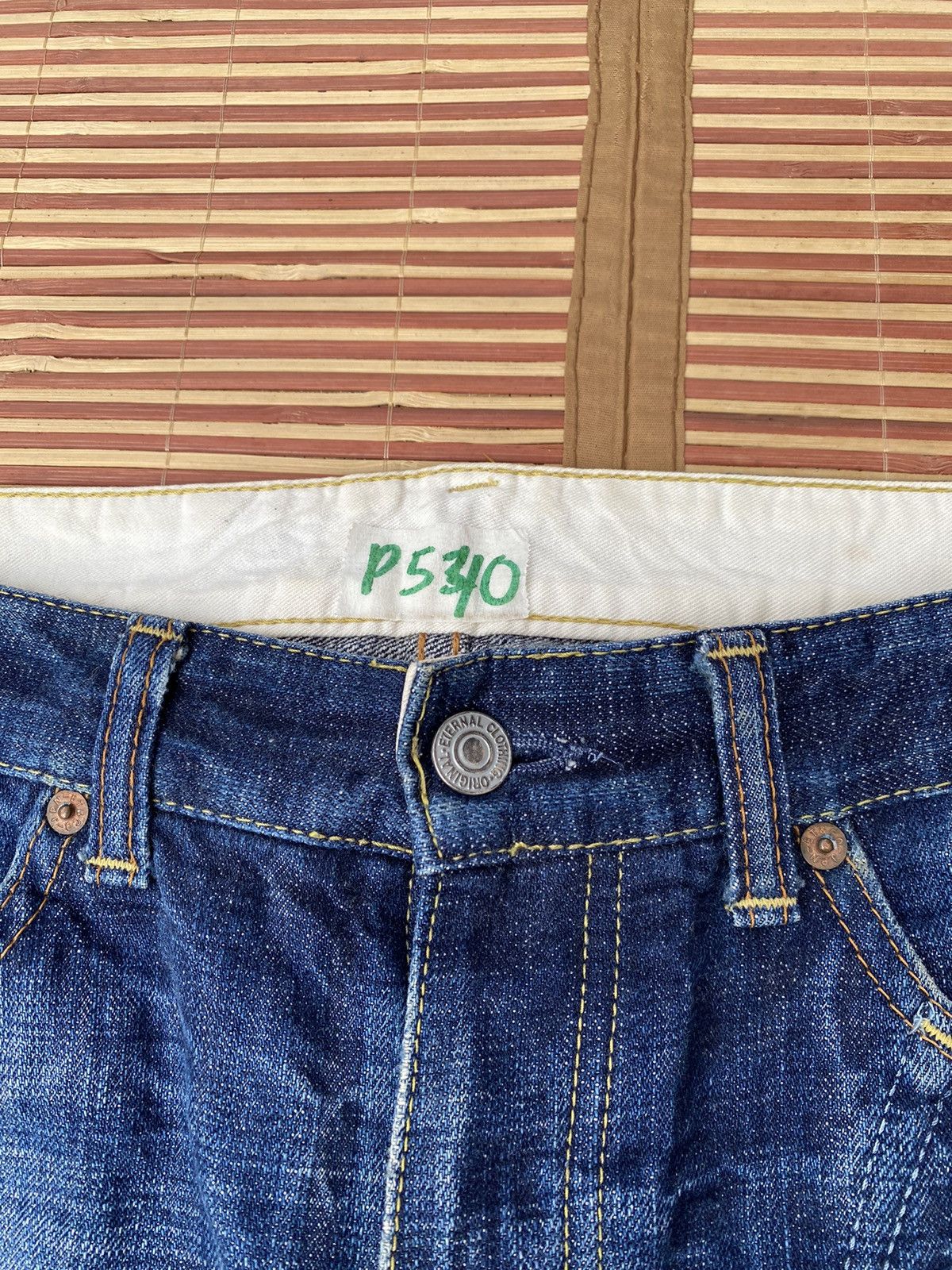 Eternal Vintage Eternal Japan Sashiko Boro Stitch Distressed Pant Size US 35 - 6 Thumbnail