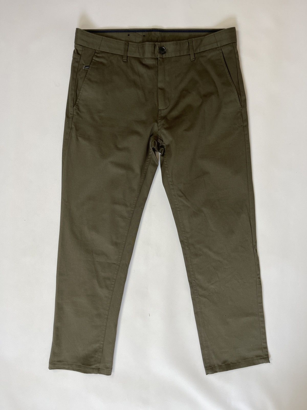 Zara Zara Man basic khaki chino pants trousers Size US 32 / EU 48 - 2 Thumbnail