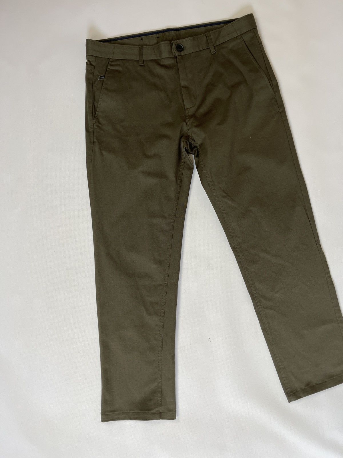 Zara Zara Man basic khaki chino pants trousers Size US 32 / EU 48 - 3 Thumbnail