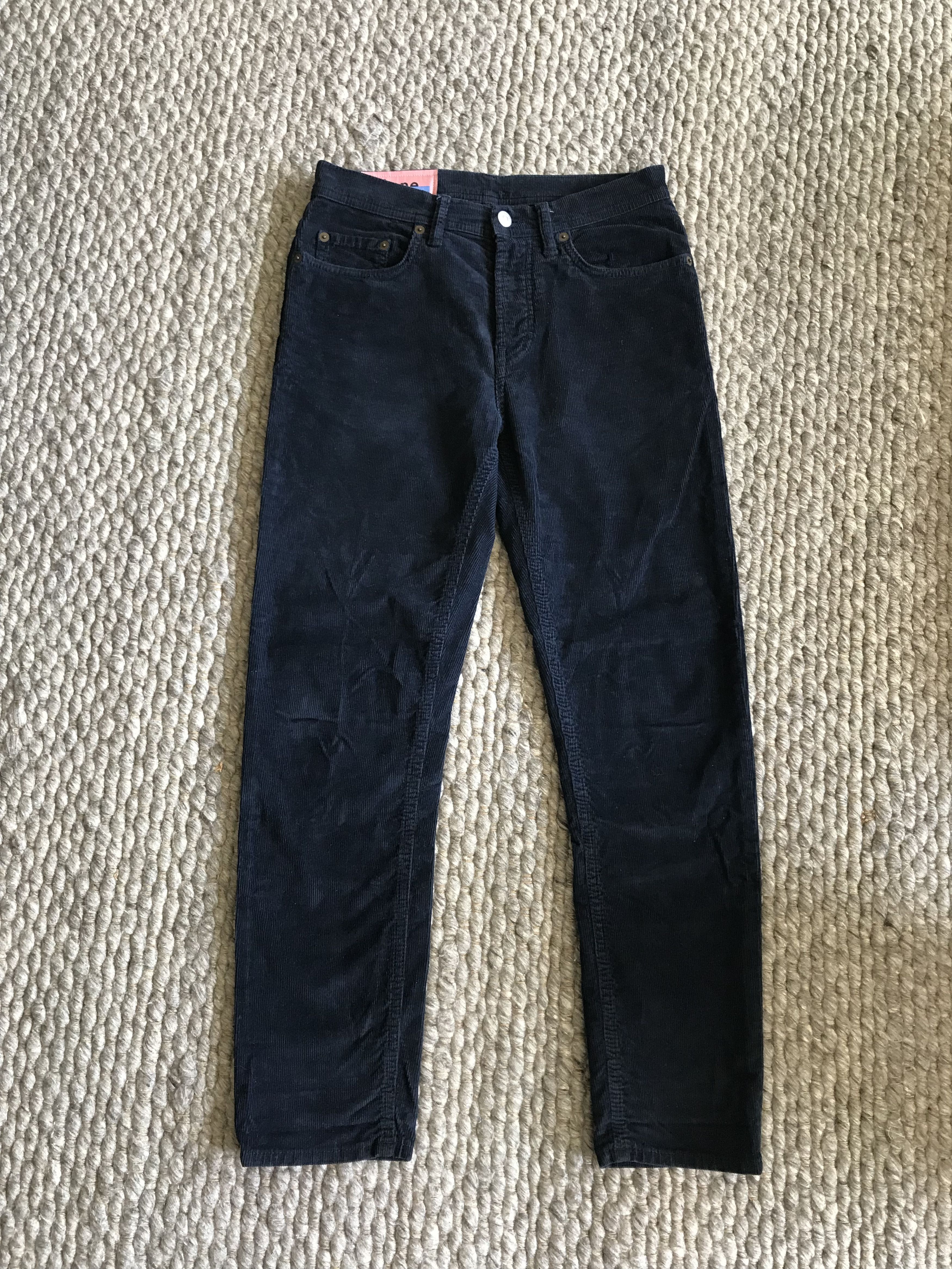 Acne Studios River Corduroy Pants - Navy Size US 28 / EU 44 - 1 Thumbnail