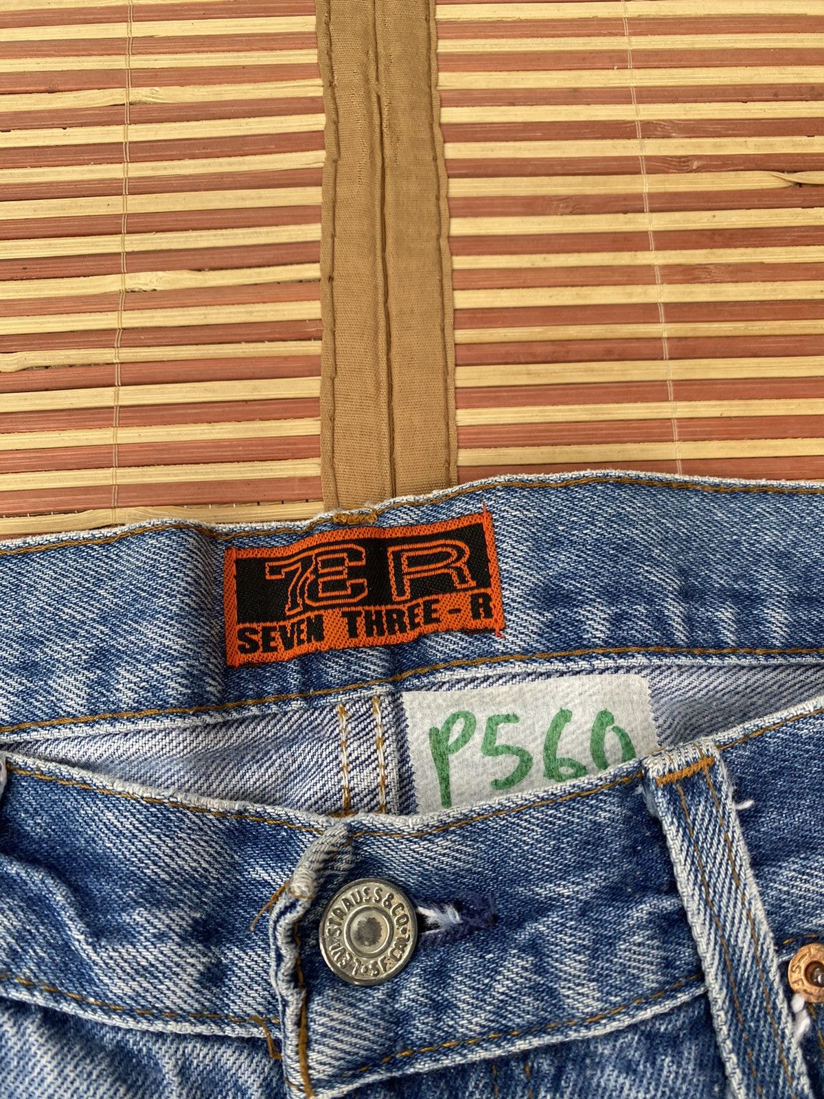 Levi's Vintage Levis 73-R Rework and Distressed Pant Size US 33 - 7 Thumbnail