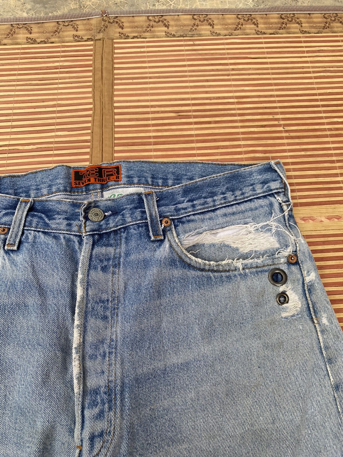 Levi's Vintage Levis 73-R Rework and Distressed Pant Size US 33 - 6 Thumbnail