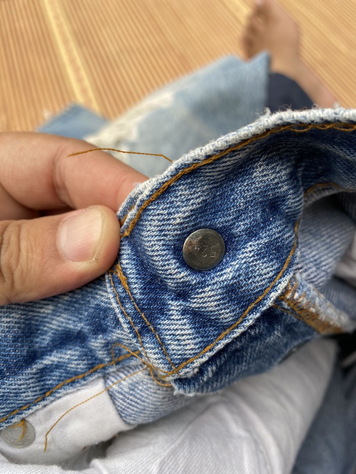 Levi's Vintage Levis 73-R Rework and Distressed Pant Size US 33 - 12 Thumbnail