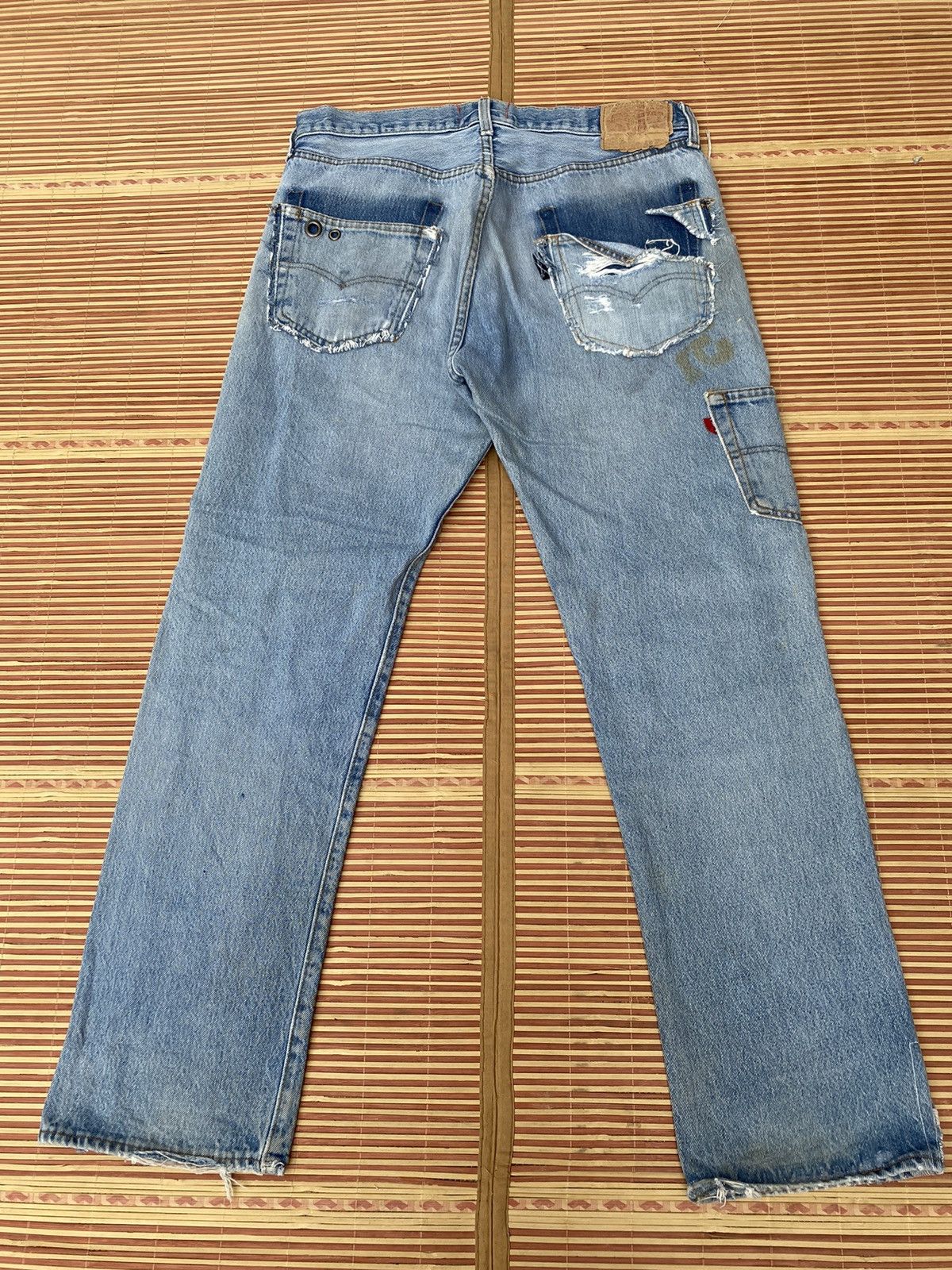 Levi's Vintage Levis 73-R Rework and Distressed Pant Size US 33 - 1 Thumbnail