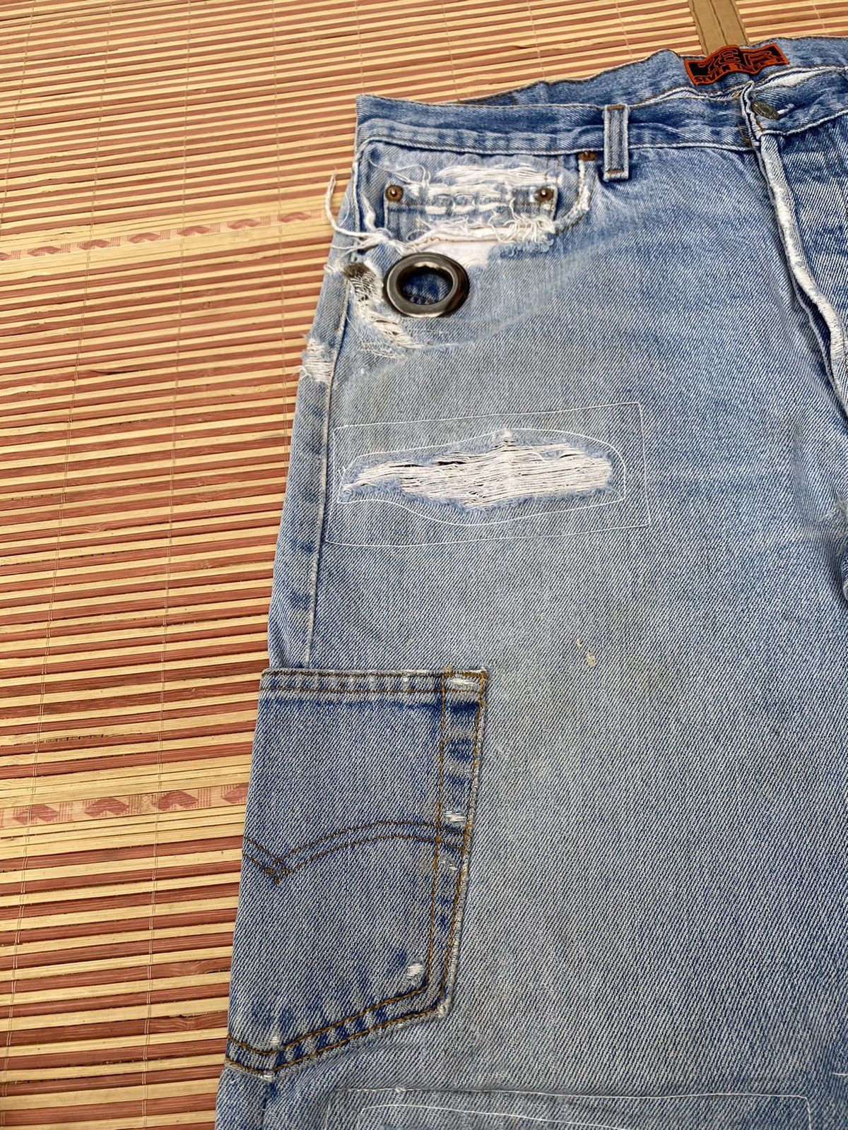 Levi's Vintage Levis 73-R Rework and Distressed Pant Size US 33 - 5 Thumbnail