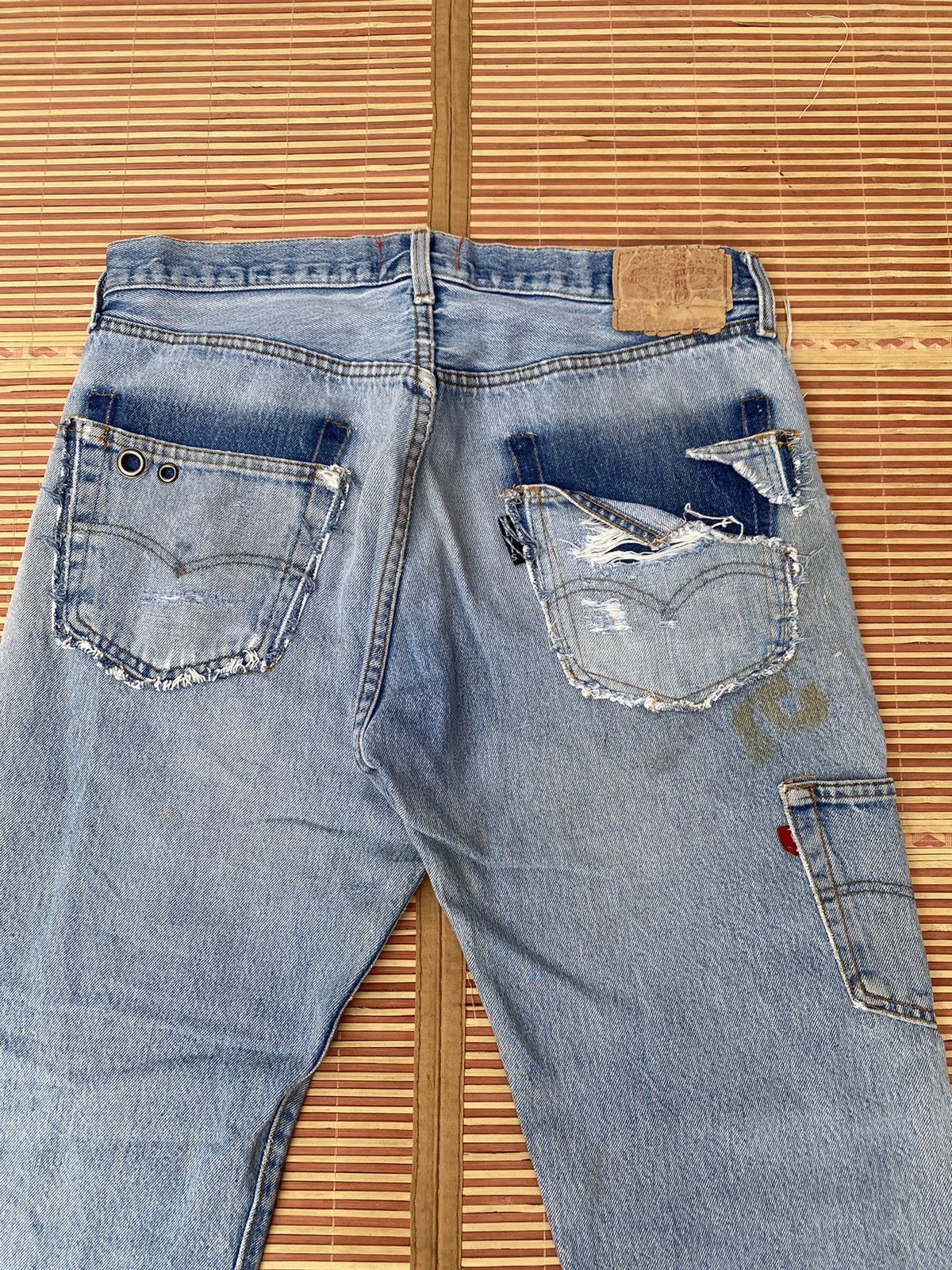 Levi's Vintage Levis 73-R Rework and Distressed Pant Size US 33 - 3 Thumbnail